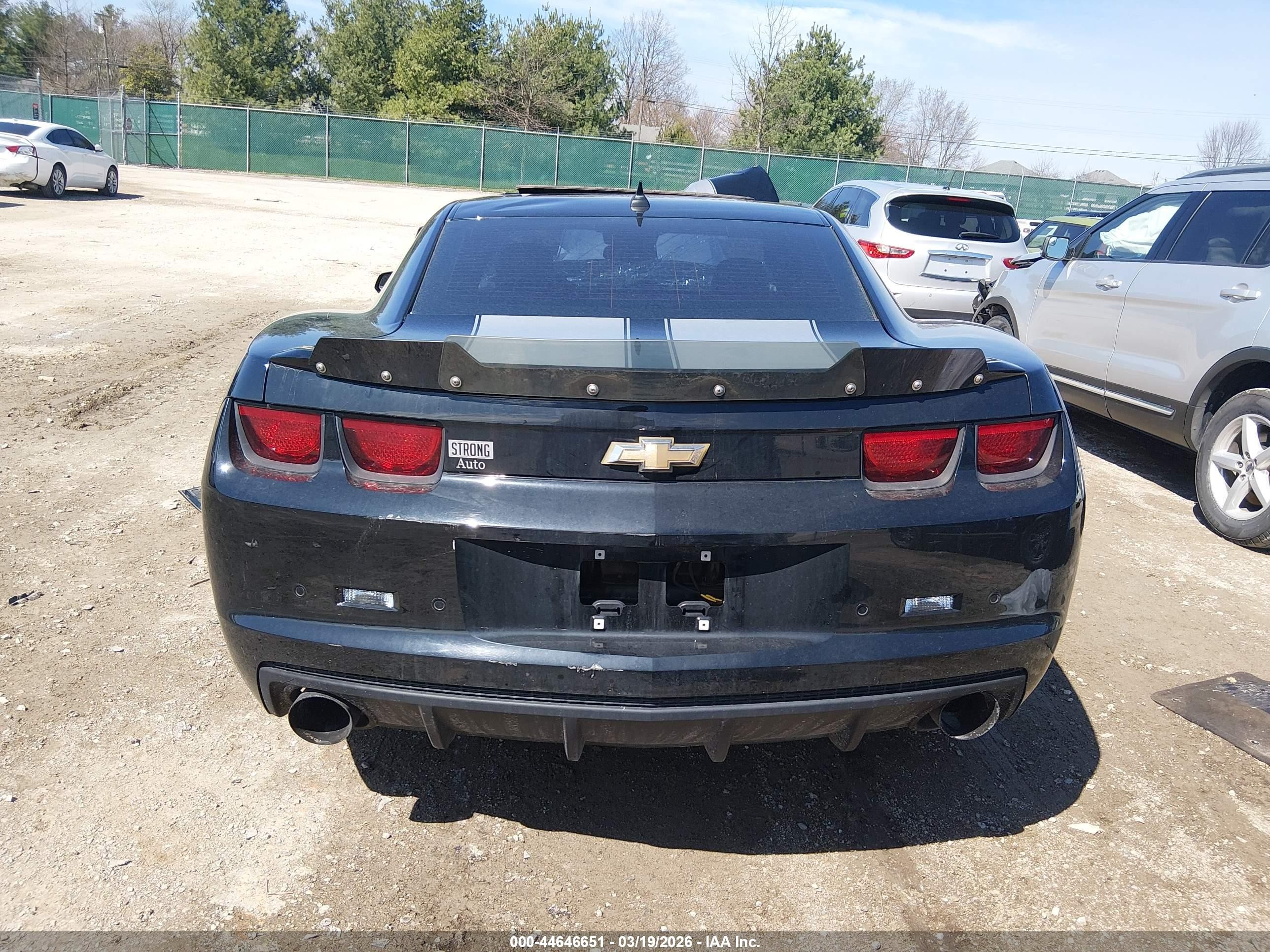 2011 Chevrolet Camaro 2ss Черный vin: 2G1FK1EJ6B9105994