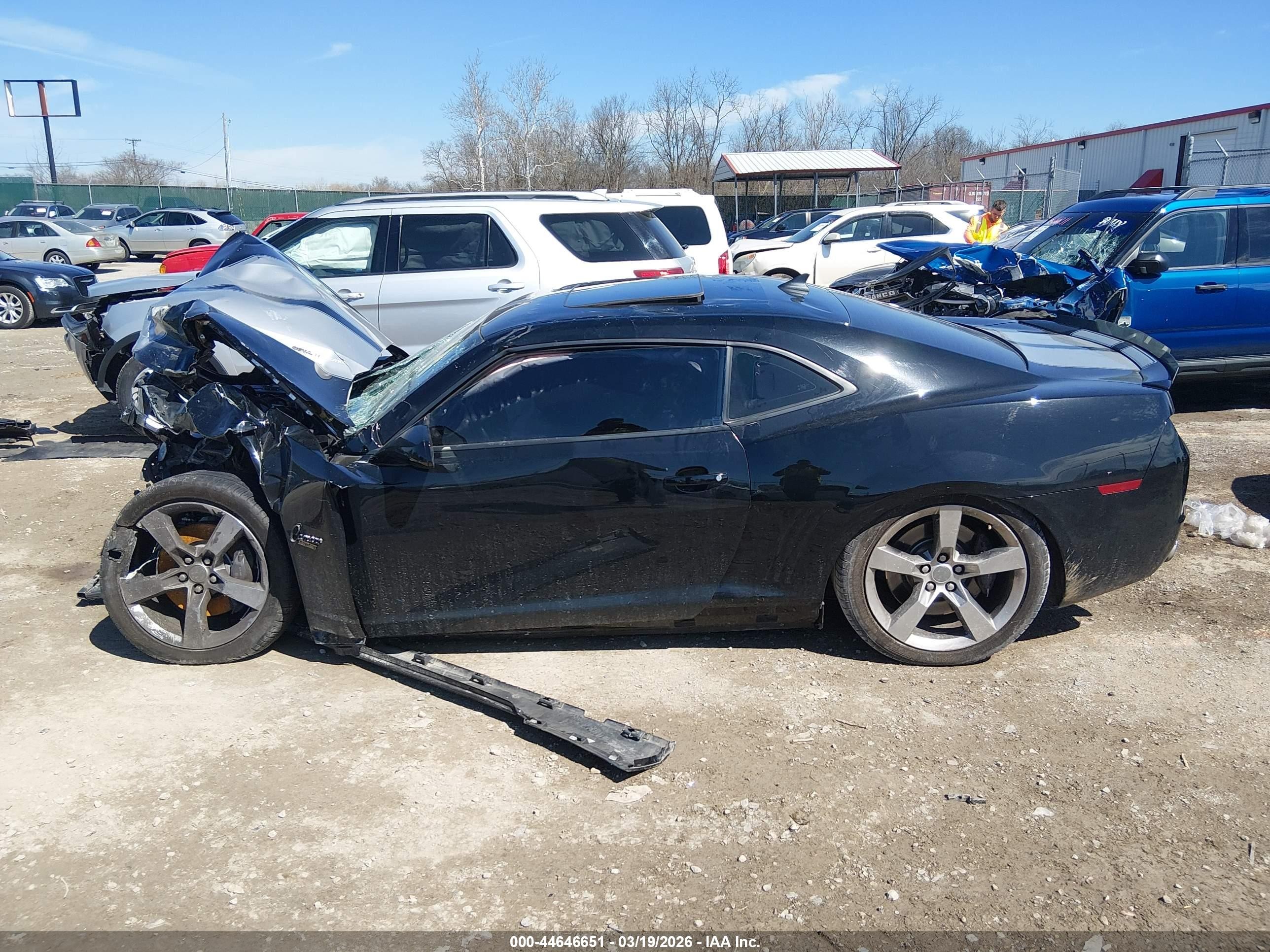 2011 Chevrolet Camaro 2ss Черный vin: 2G1FK1EJ6B9105994