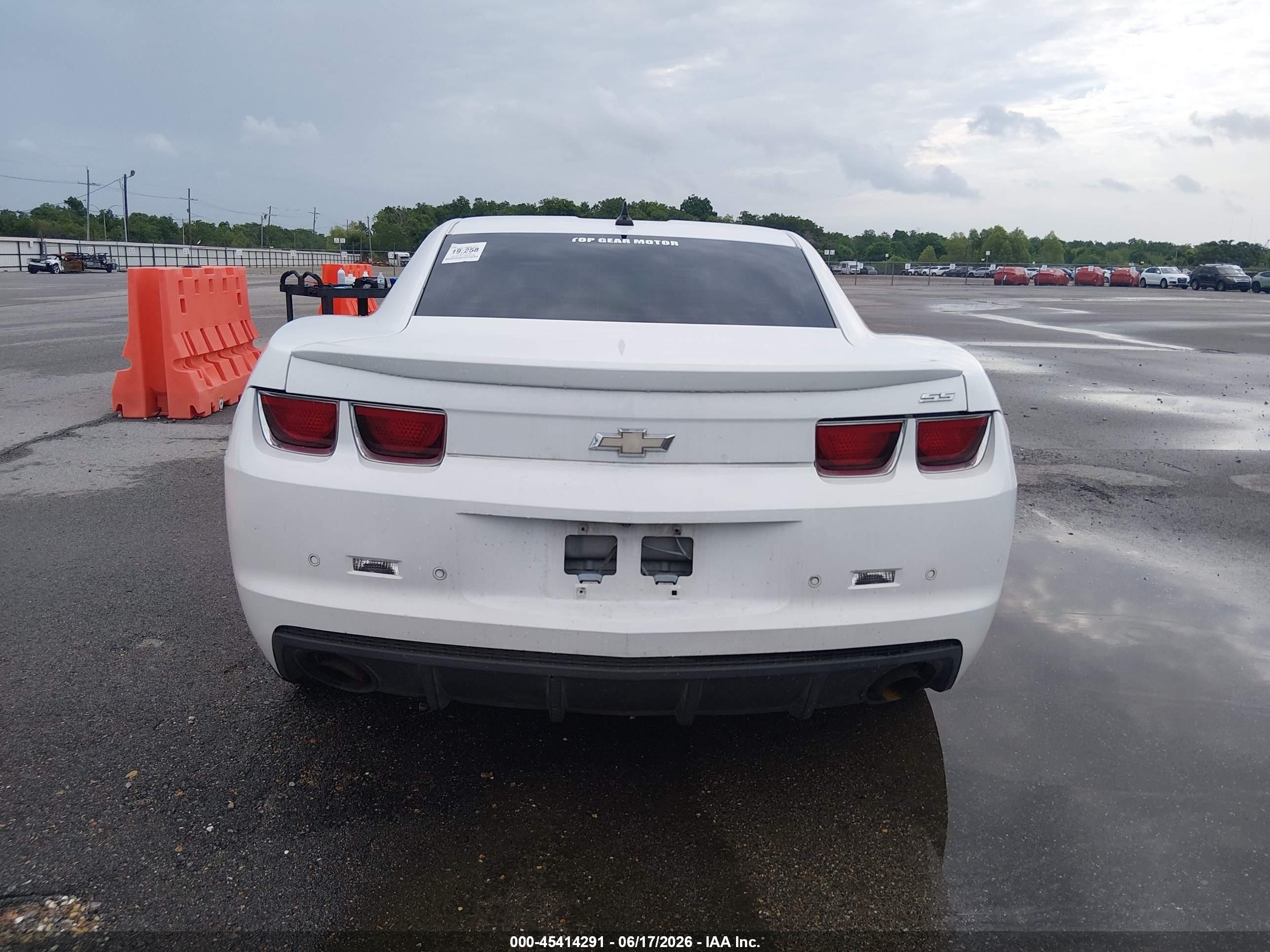 2013 Chevrolet Camaro 2ss White vin: 2G1FK1EJ6D9222915