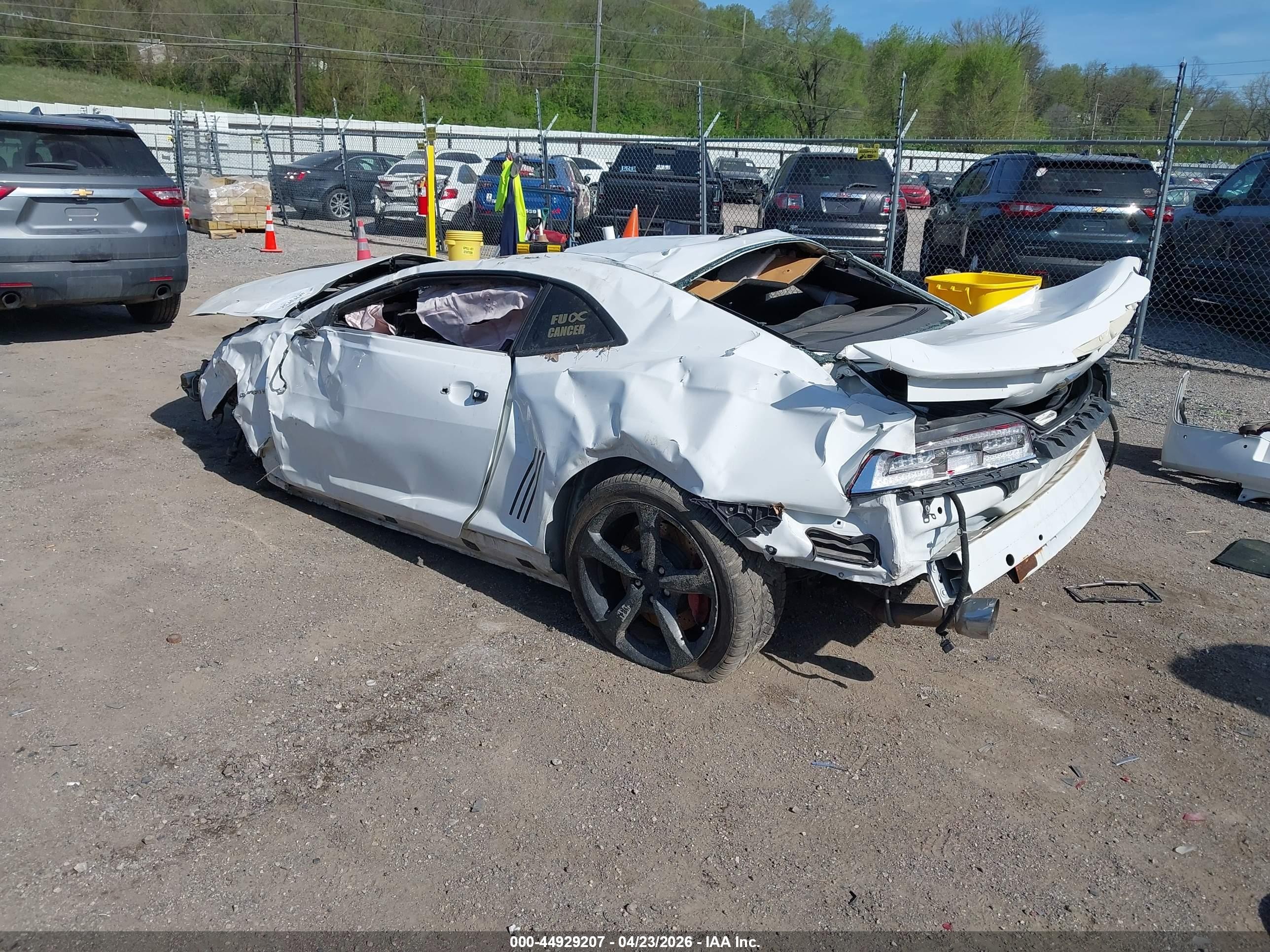 2015 Chevrolet Camaro 2ss White vin: 2G1FK1EJ6F9205650