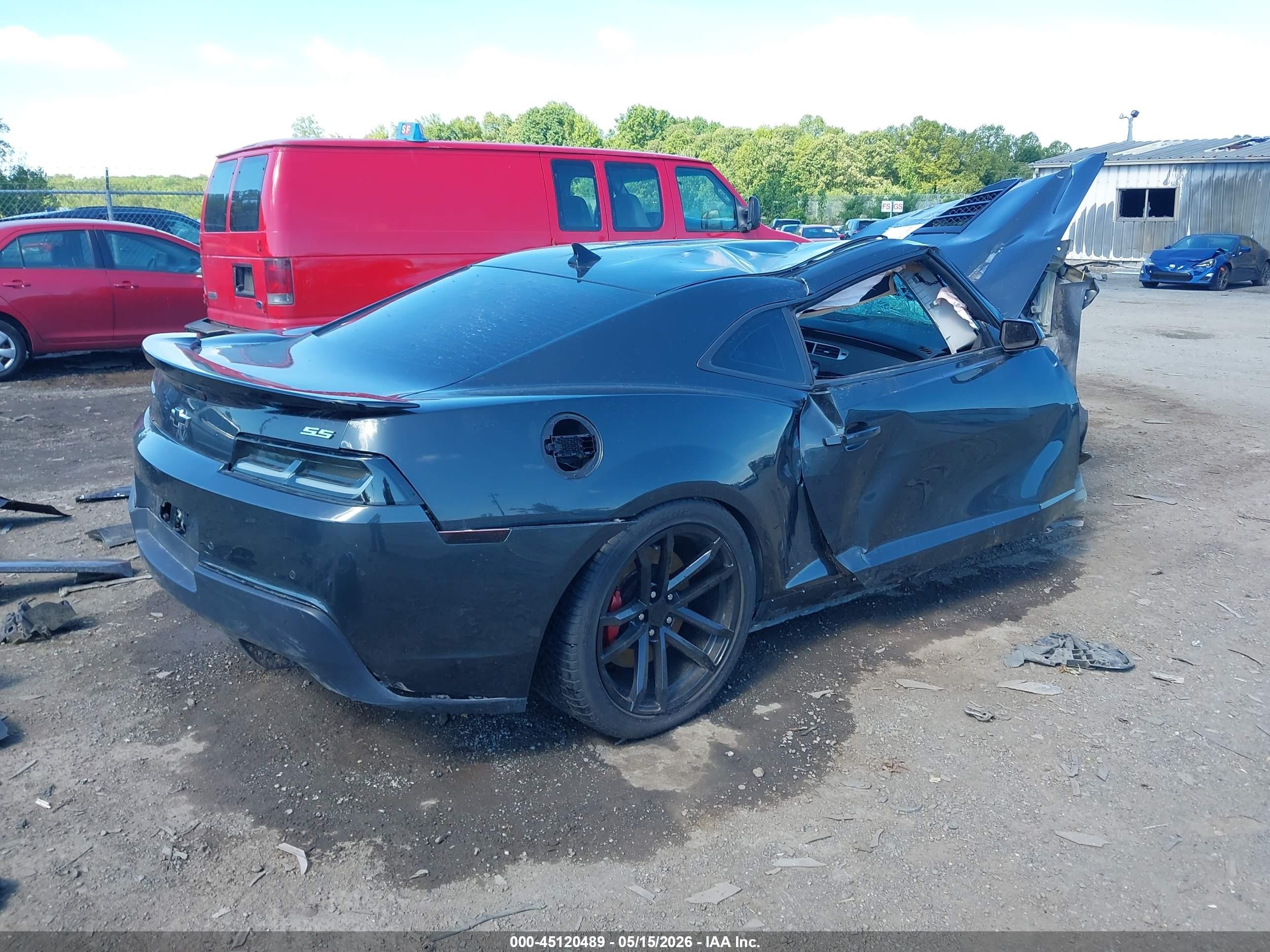 2015 Chevrolet Camaro 2ss Gray vin: 2G1FK1EJ6F9239930