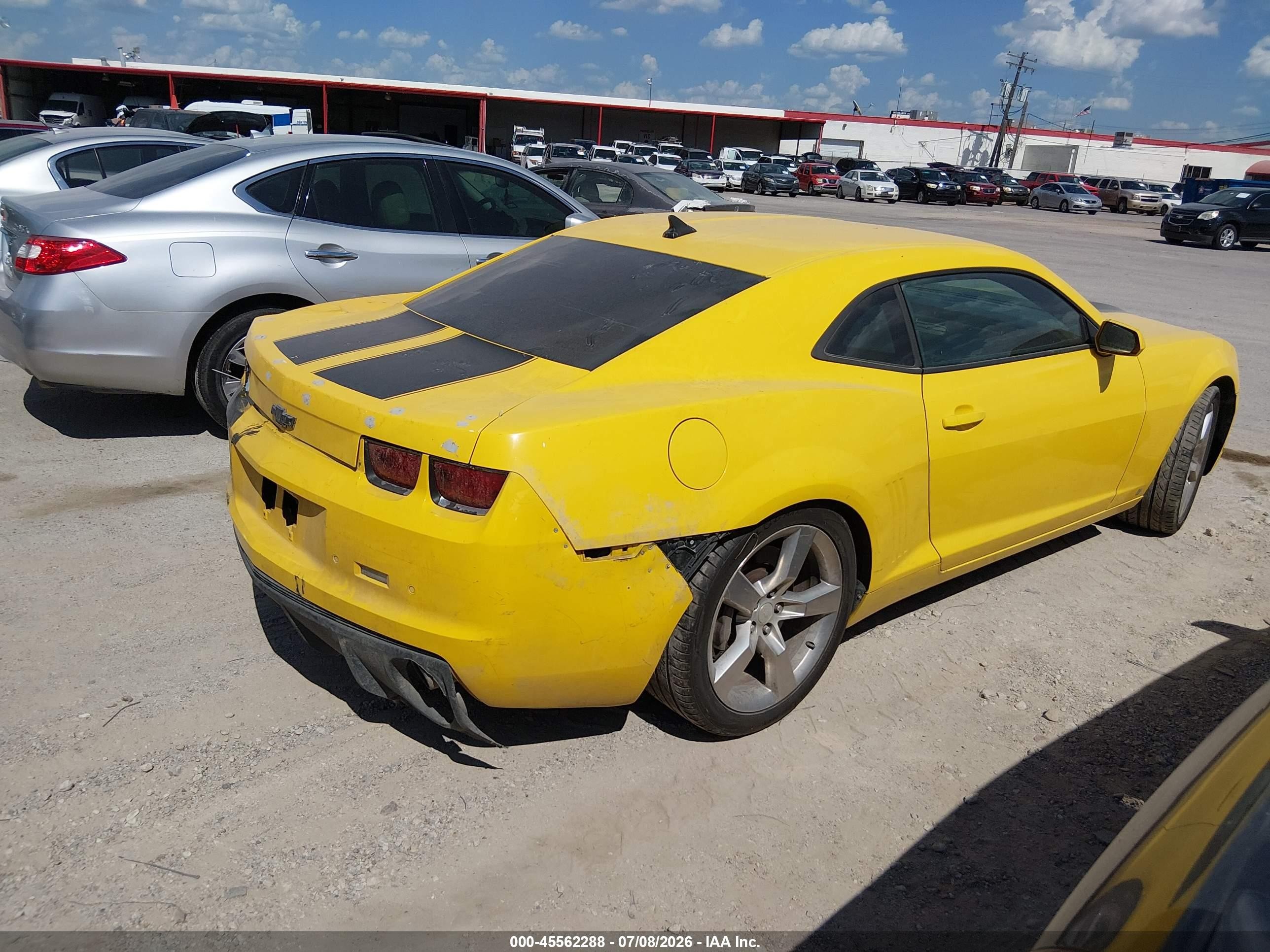 2010 Chevrolet Camaro 2ss Yellow vin: 2G1FK1EJ7A9142647