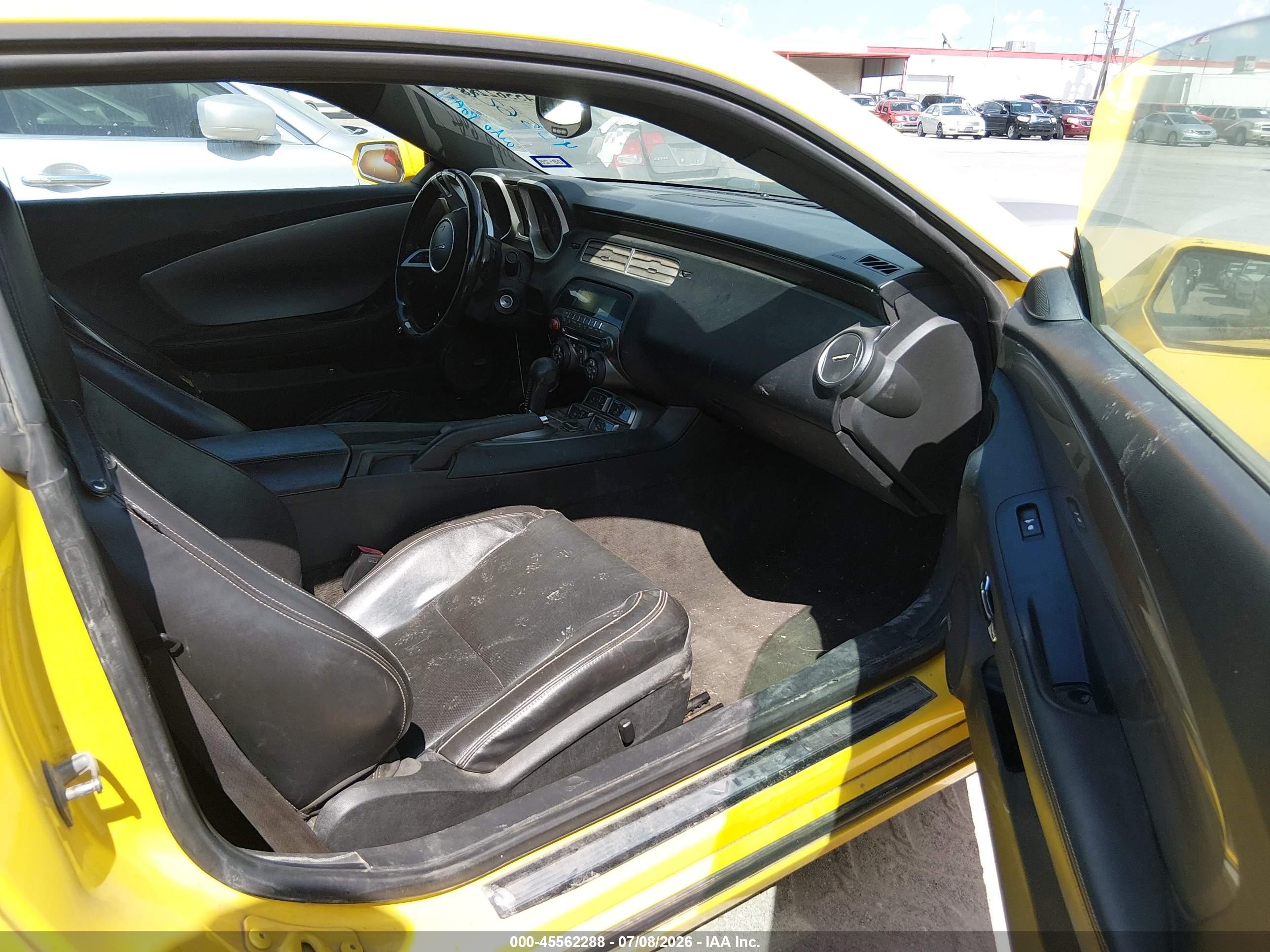 2010 Chevrolet Camaro 2ss Yellow vin: 2G1FK1EJ7A9142647