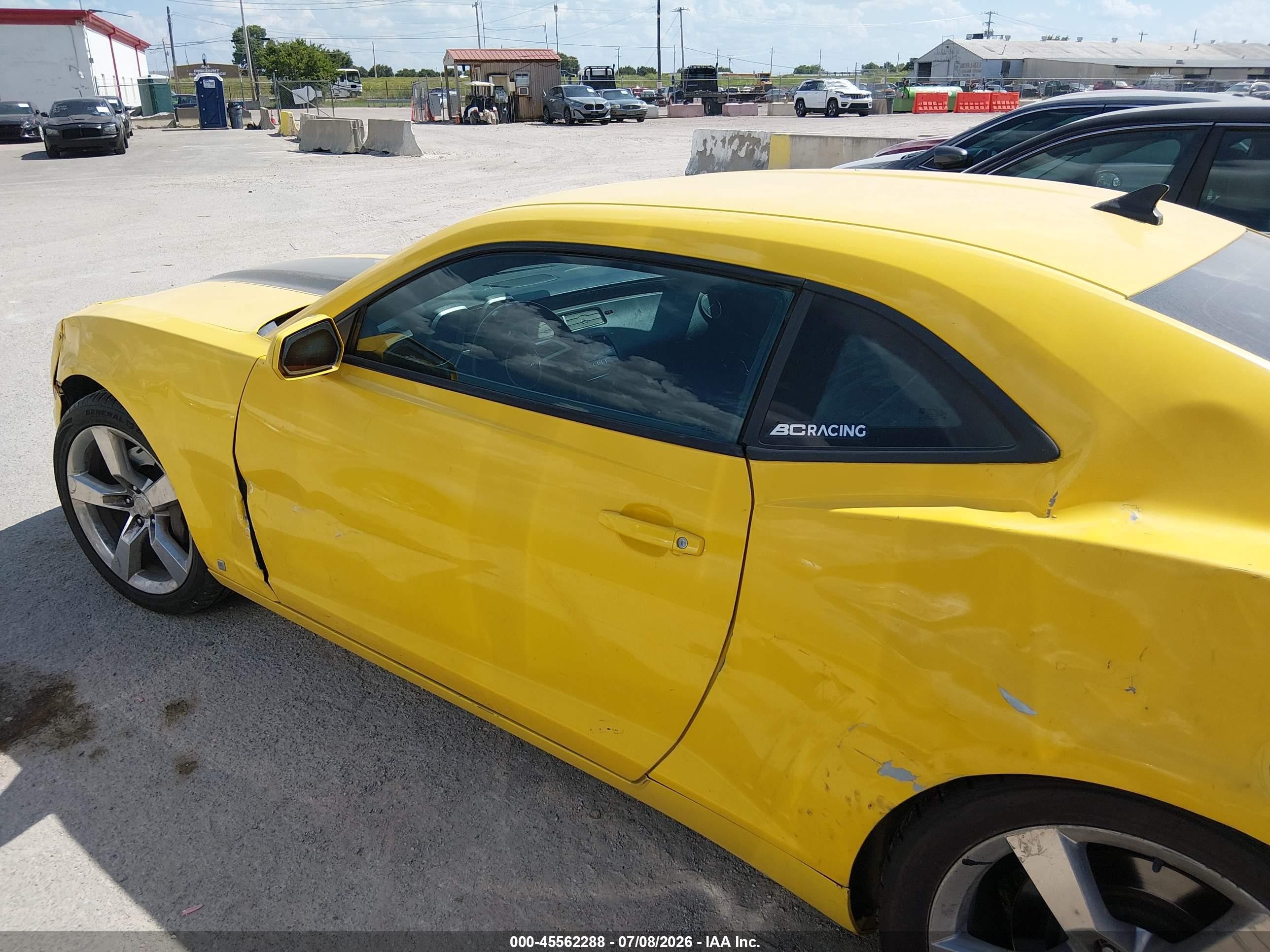 2010 Chevrolet Camaro 2ss Yellow vin: 2G1FK1EJ7A9142647
