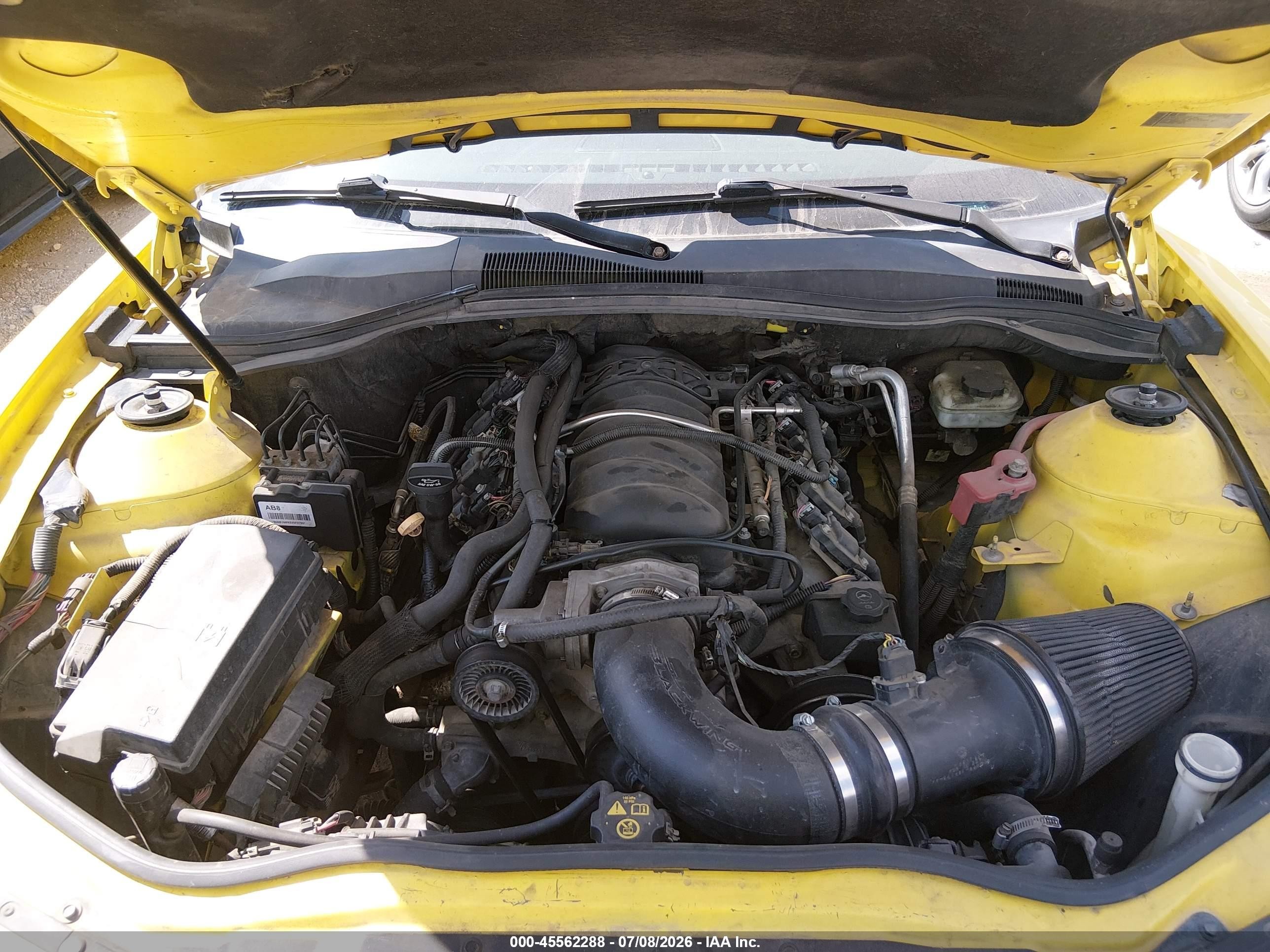 2010 Chevrolet Camaro 2ss Yellow vin: 2G1FK1EJ7A9142647