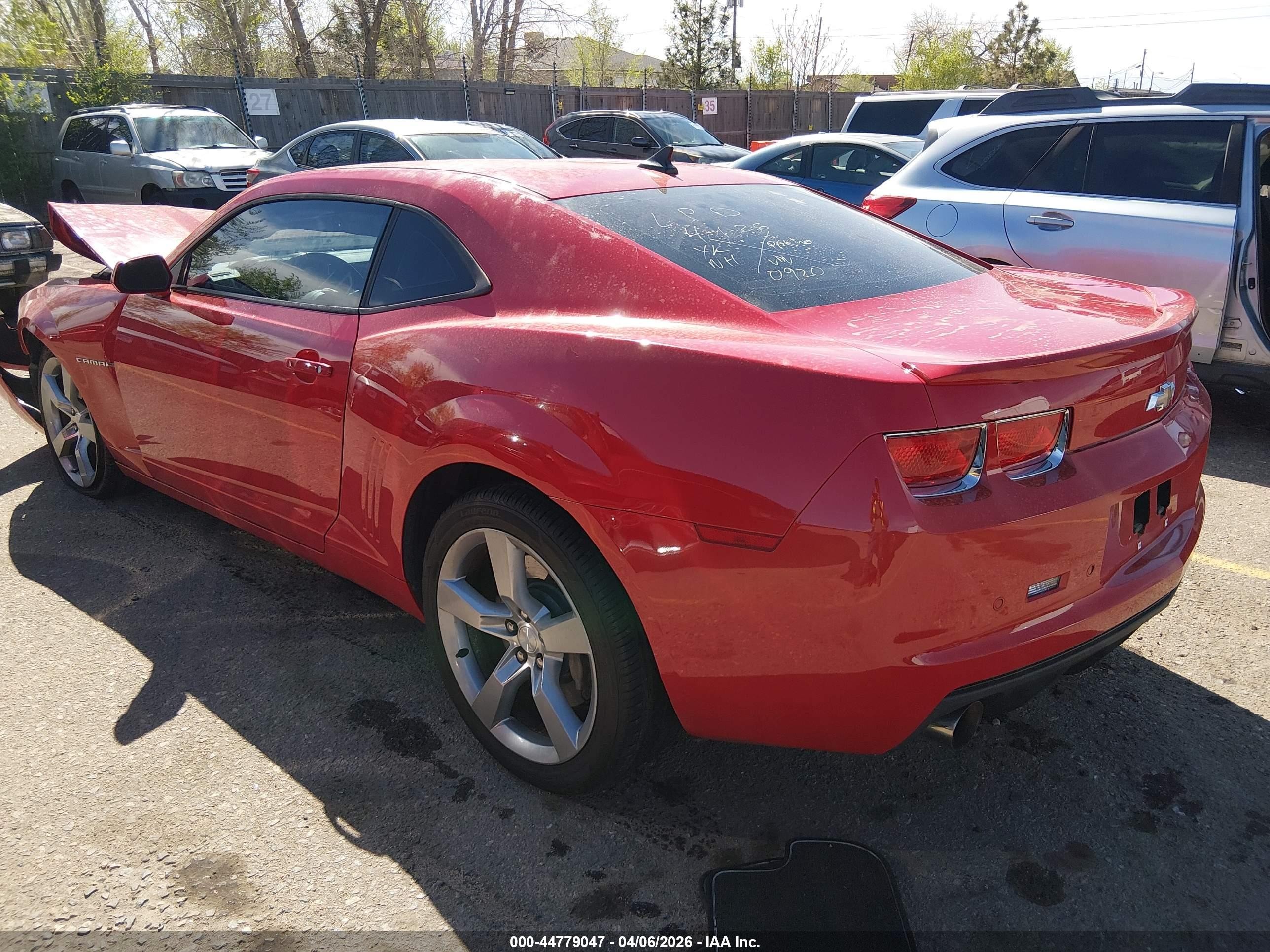 2010 Chevrolet Camaro 2ss Red vin: 2G1FK1EJ7A9170920