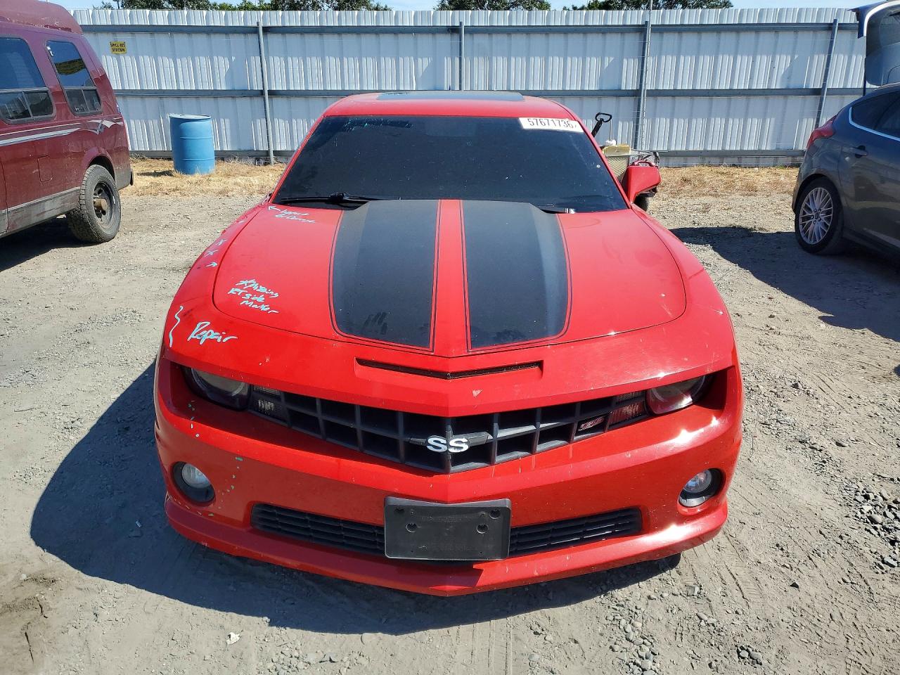 2010 Chevrolet Camaro Ss Red vin: 2G1FK1EJ8A9223169
