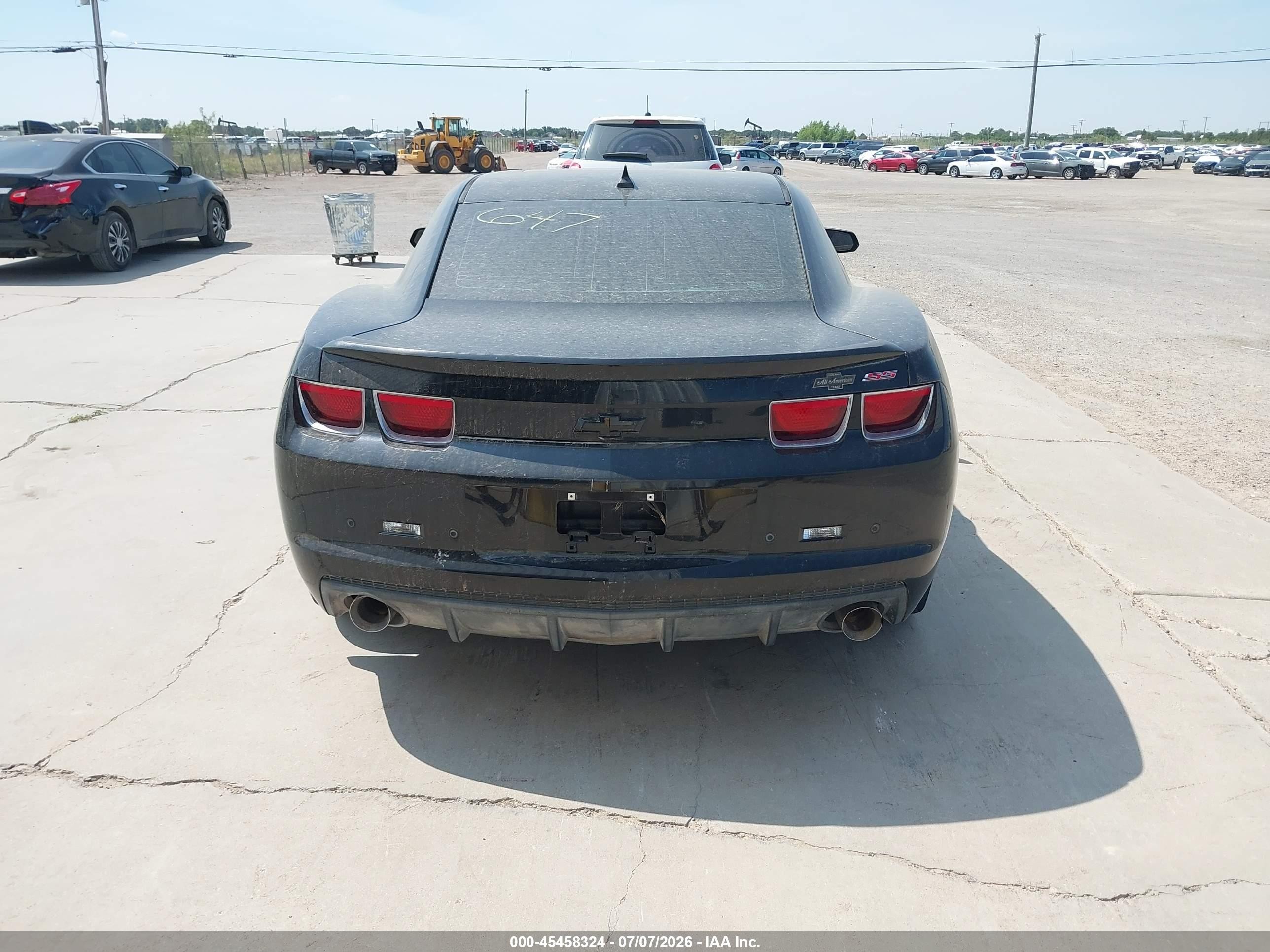 2011 Chevrolet Camaro 2ss Black vin: 2G1FK1EJ8B9125647
