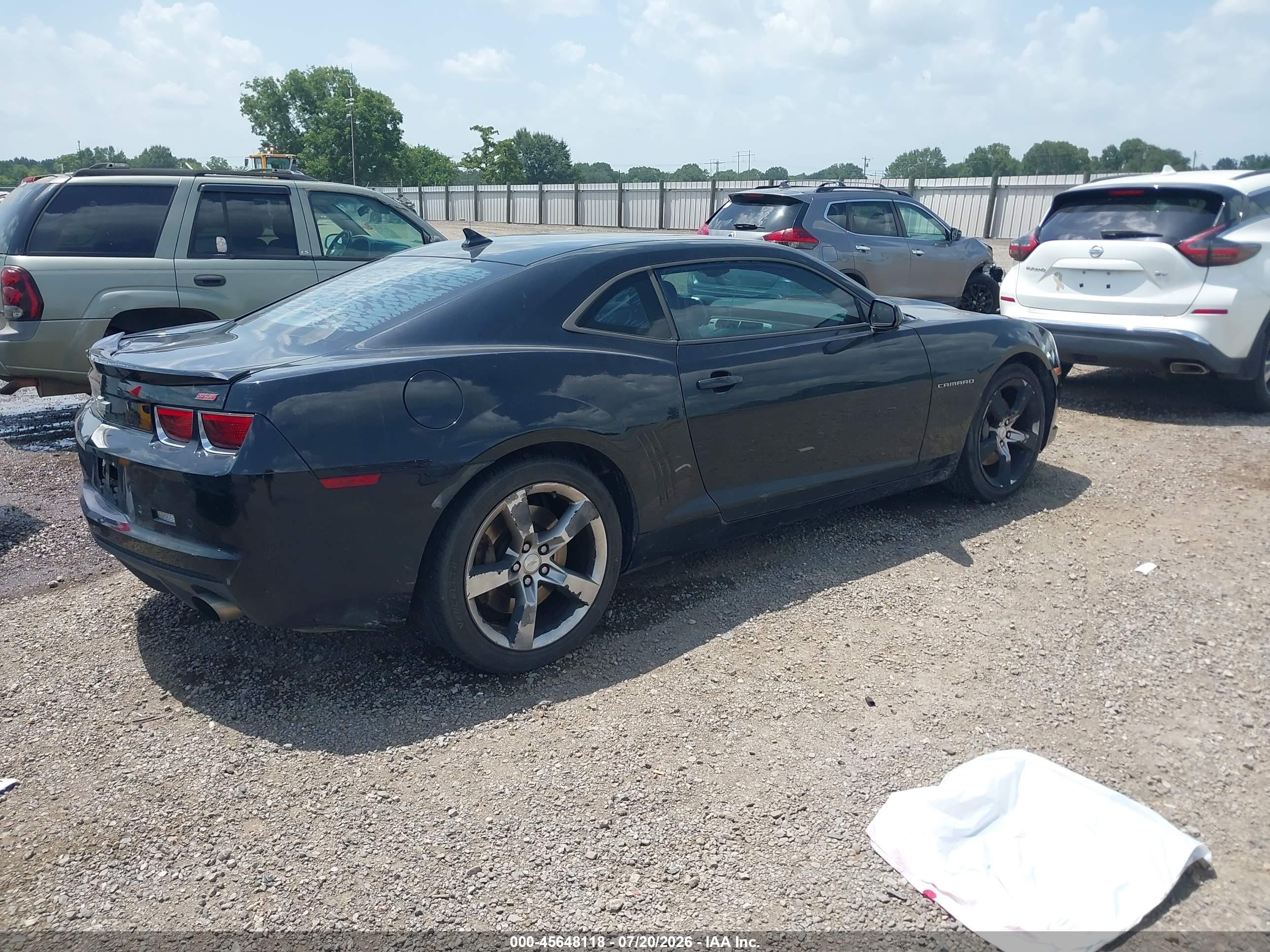 2012 Chevrolet Camaro 2ss Black vin: 2G1FK1EJ8C9130574