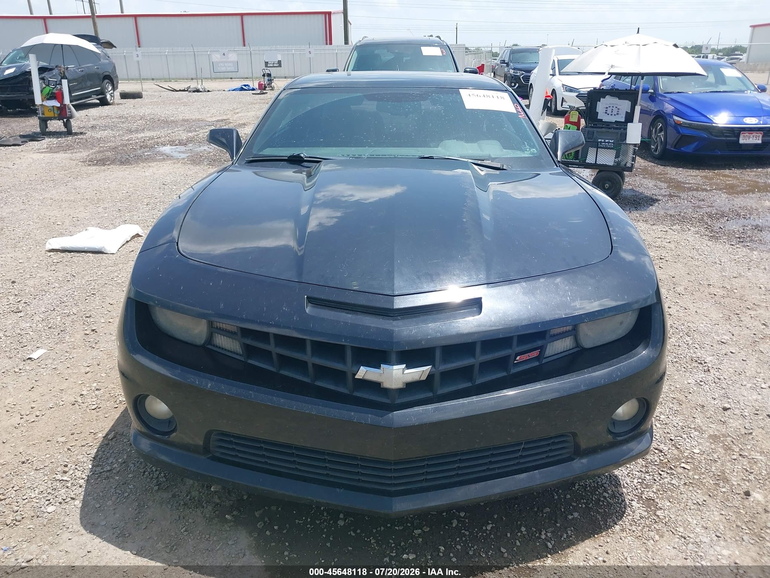 2012 Chevrolet Camaro 2ss Black vin: 2G1FK1EJ8C9130574