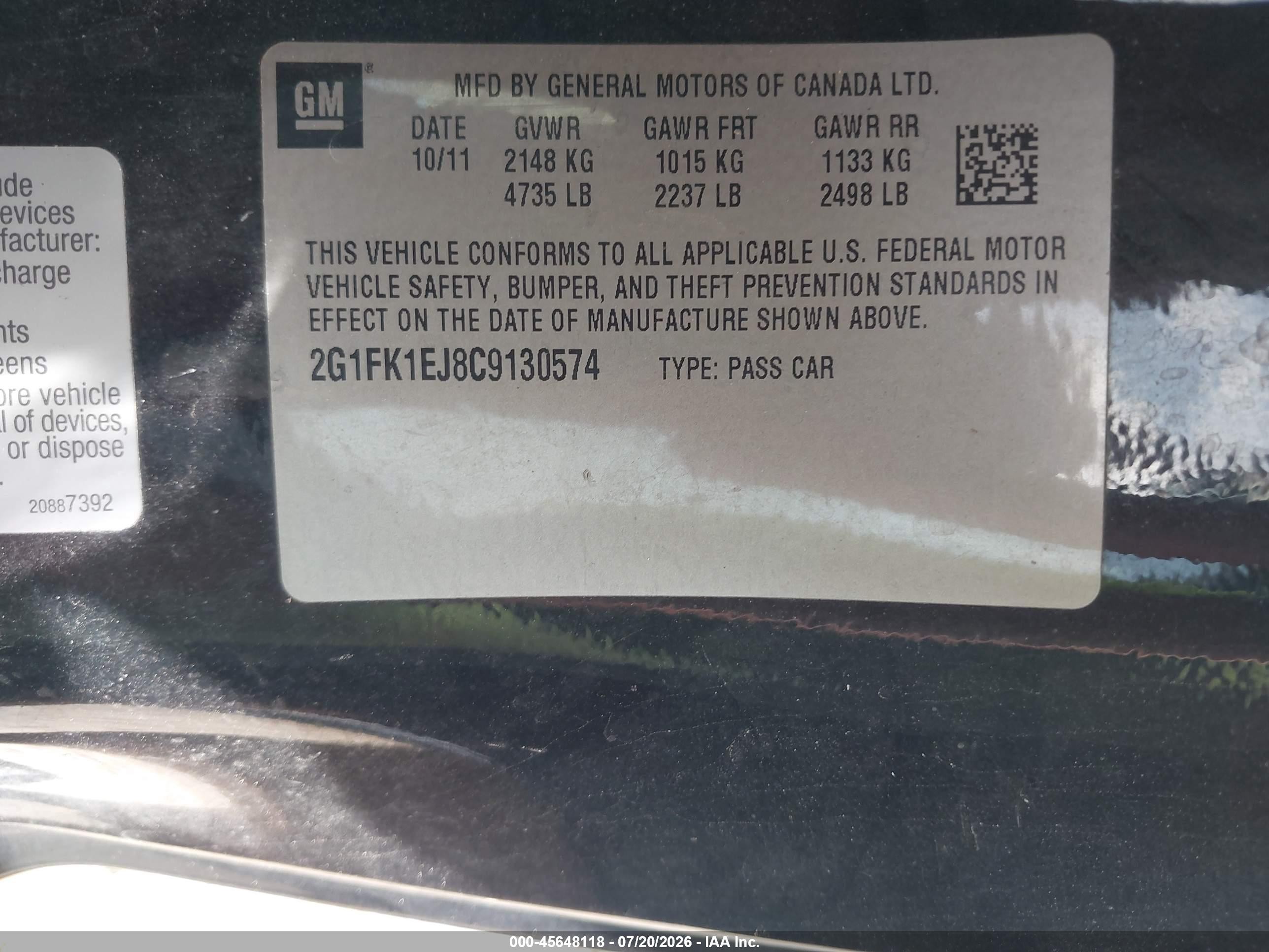 2012 Chevrolet Camaro 2ss Black vin: 2G1FK1EJ8C9130574