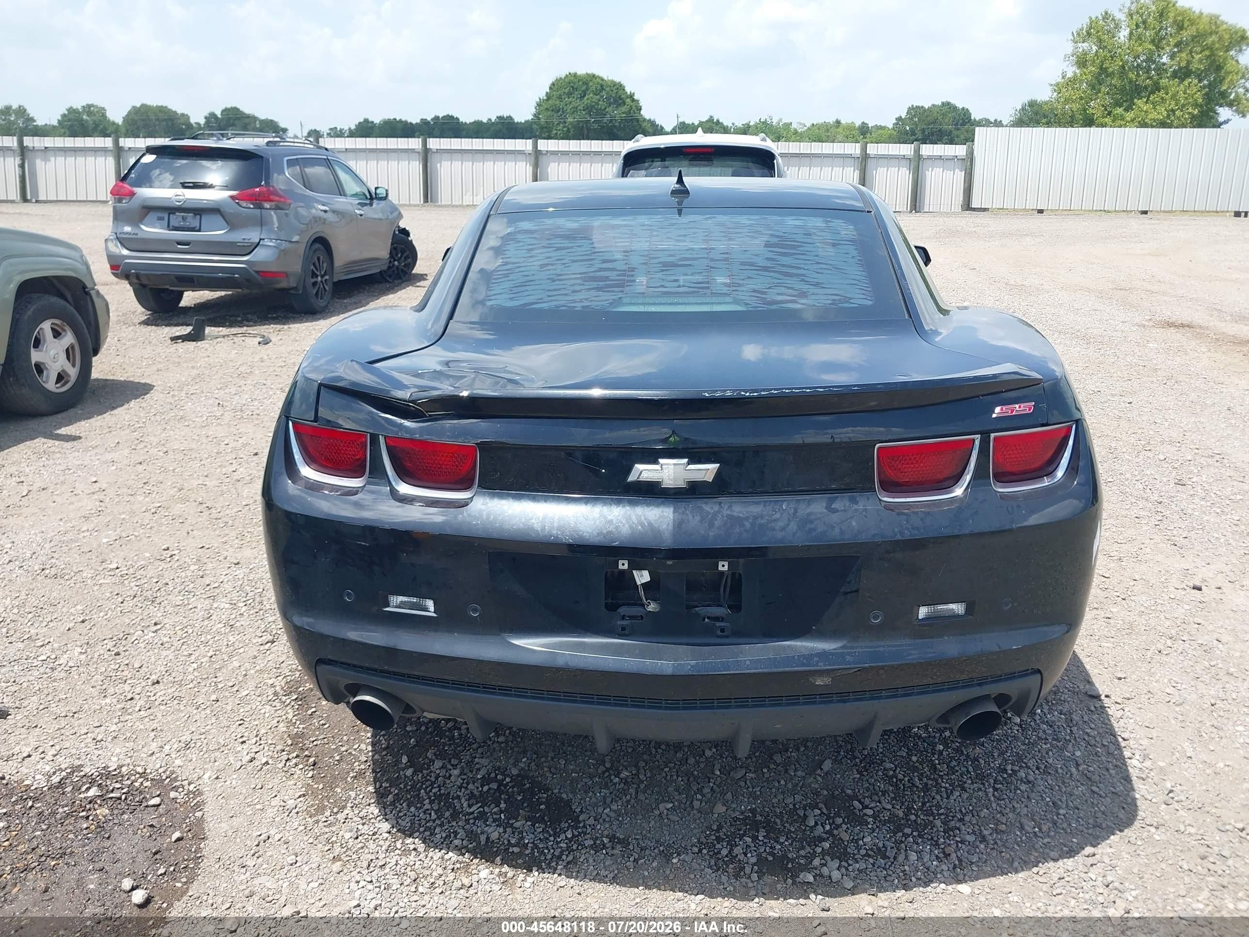2012 Chevrolet Camaro 2ss Black vin: 2G1FK1EJ8C9130574