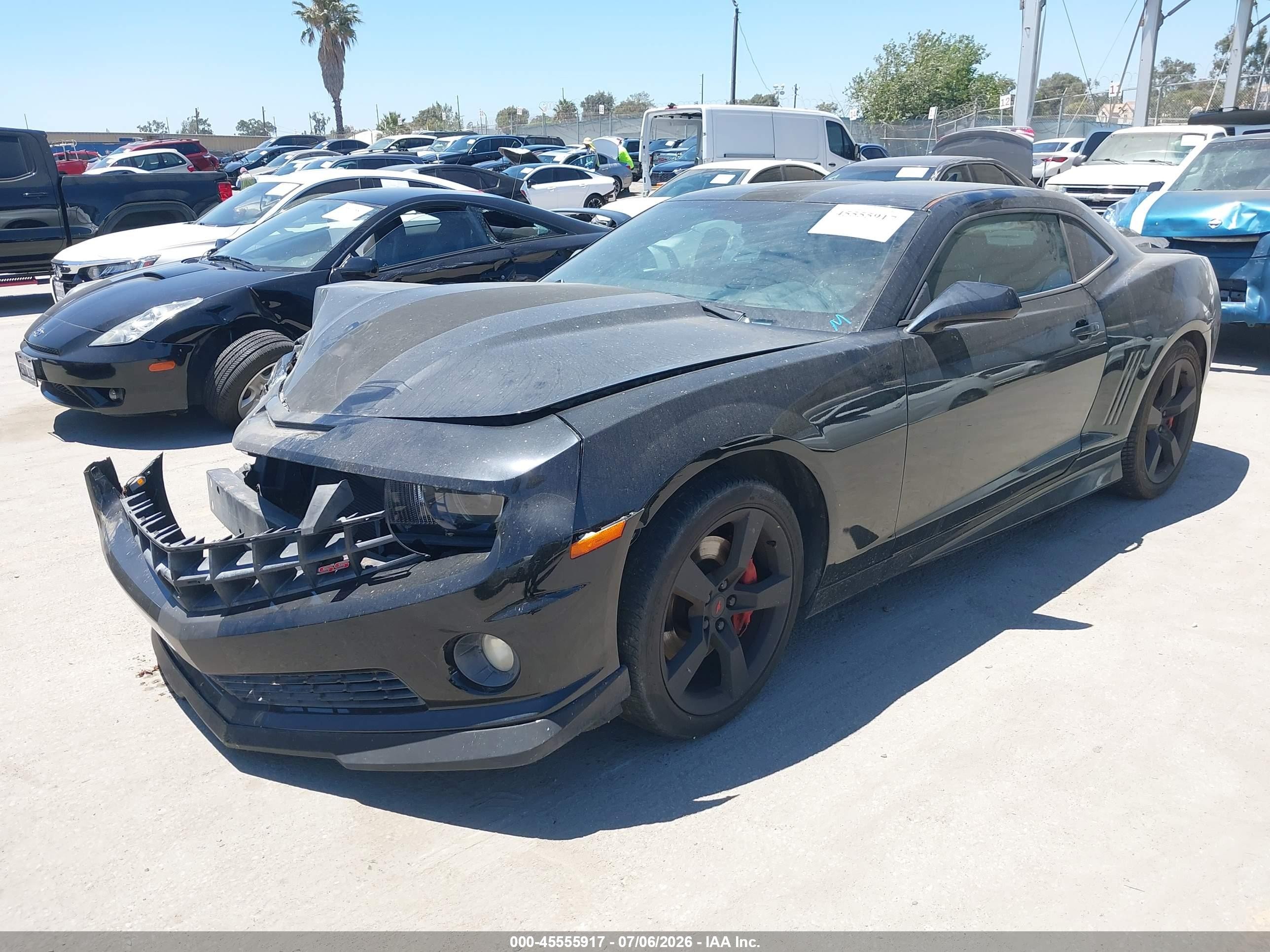 2011 Chevrolet Camaro 2ss Black vin: 2G1FK1EJ9B9145082