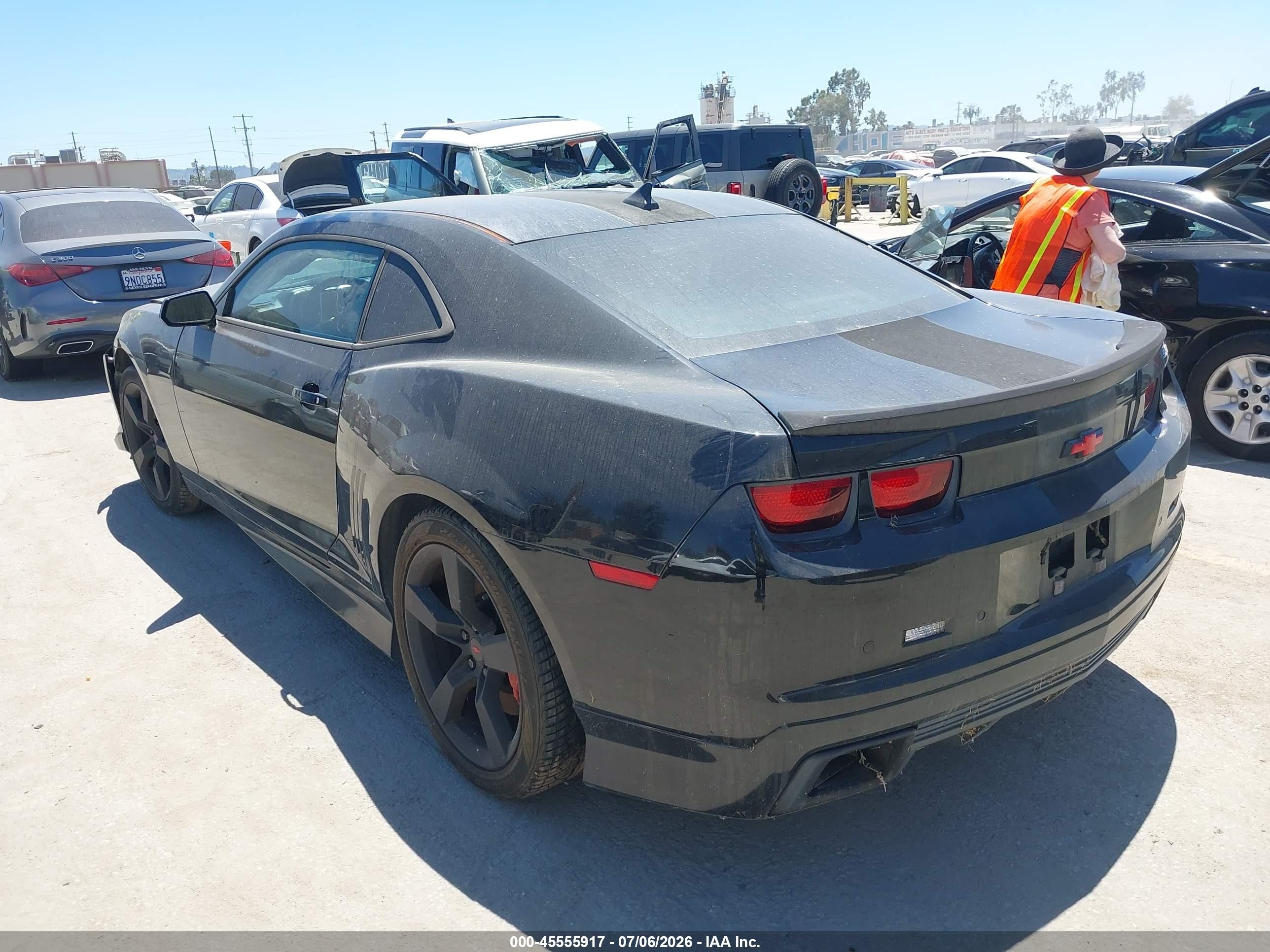 2011 Chevrolet Camaro 2ss Black vin: 2G1FK1EJ9B9145082