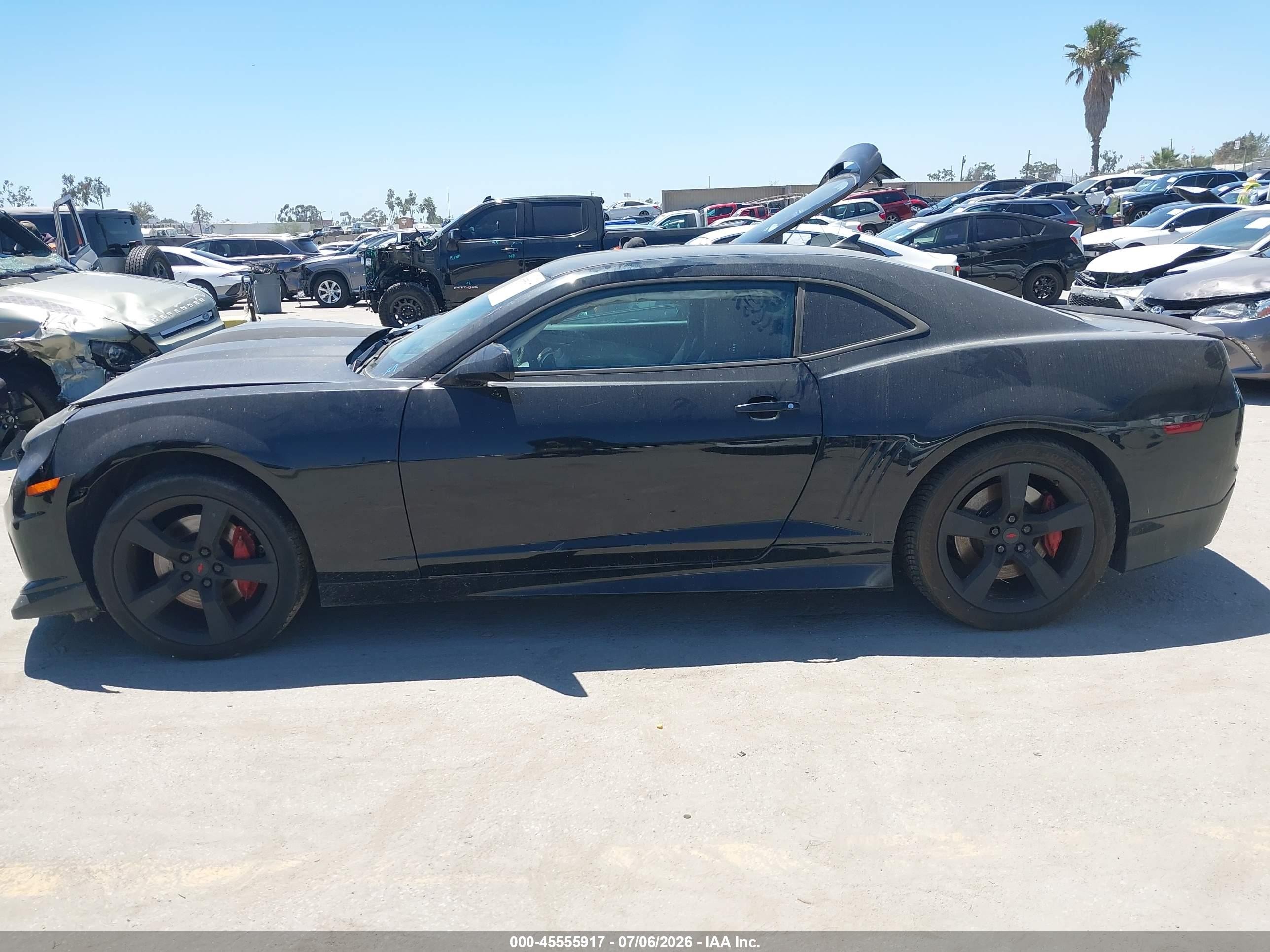 2011 Chevrolet Camaro 2ss Black vin: 2G1FK1EJ9B9145082