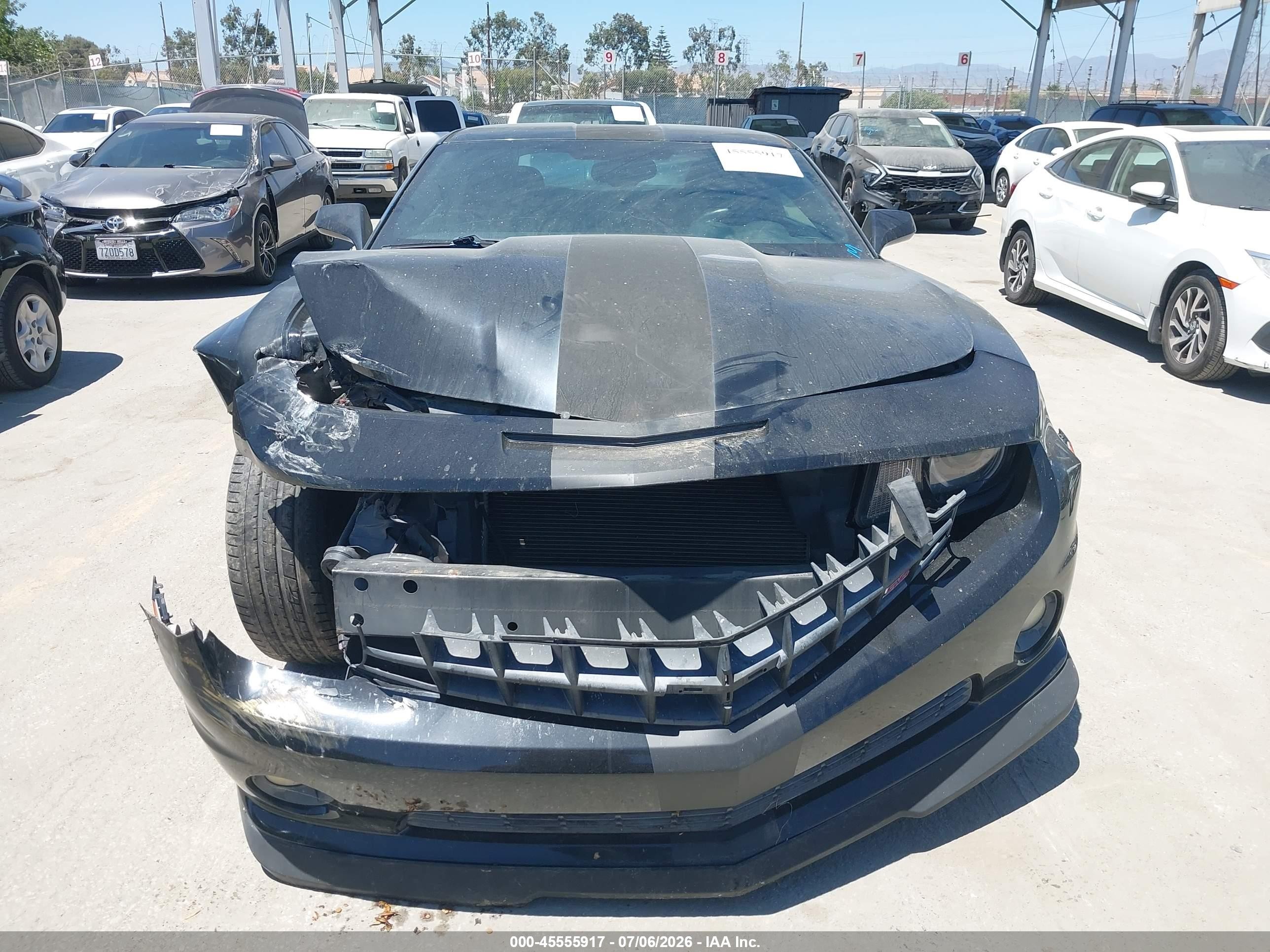 2011 Chevrolet Camaro 2ss Black vin: 2G1FK1EJ9B9145082