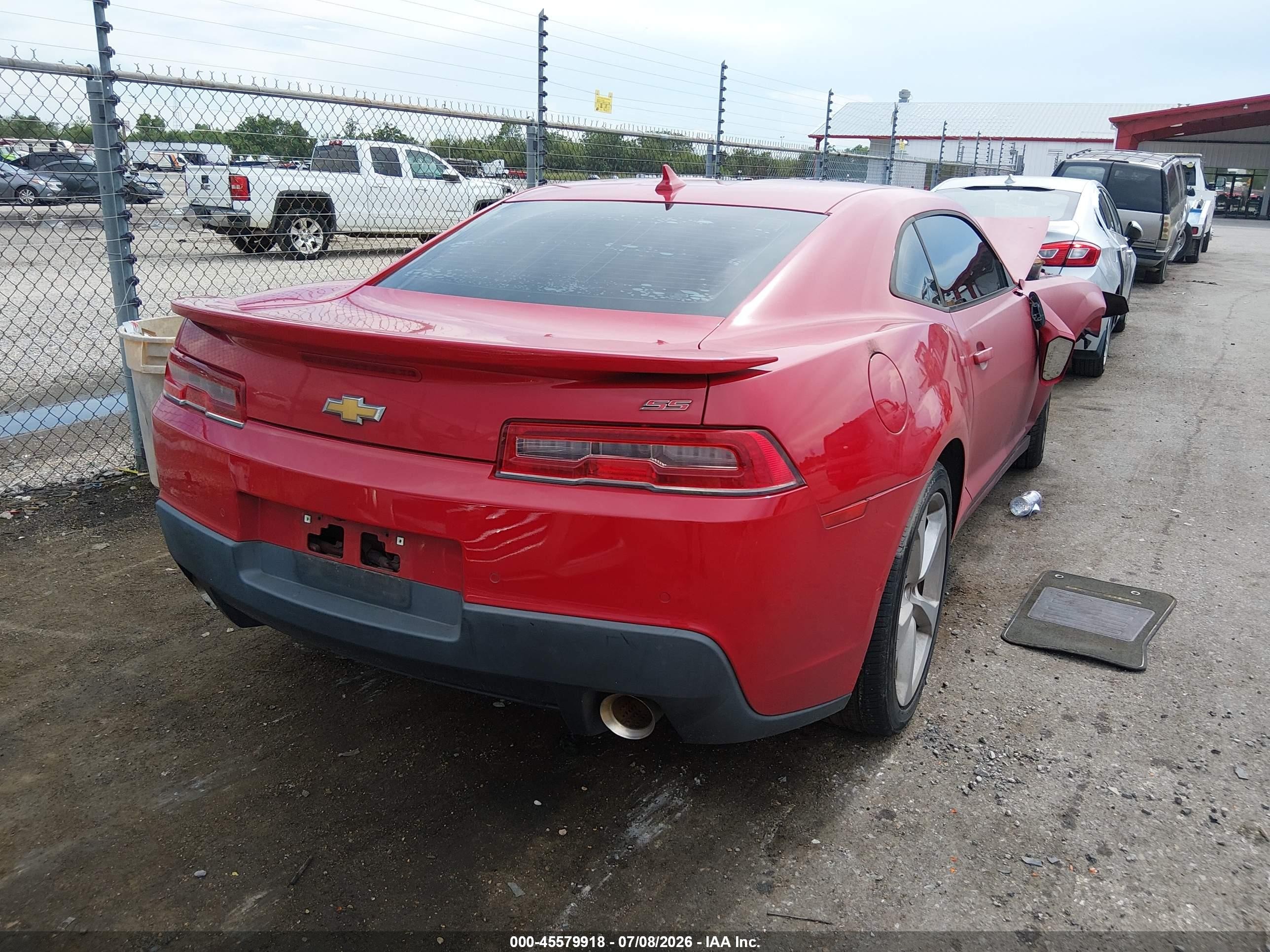 2015 Chevrolet Camaro 2ss Red vin: 2G1FK1EJ9F9175933
