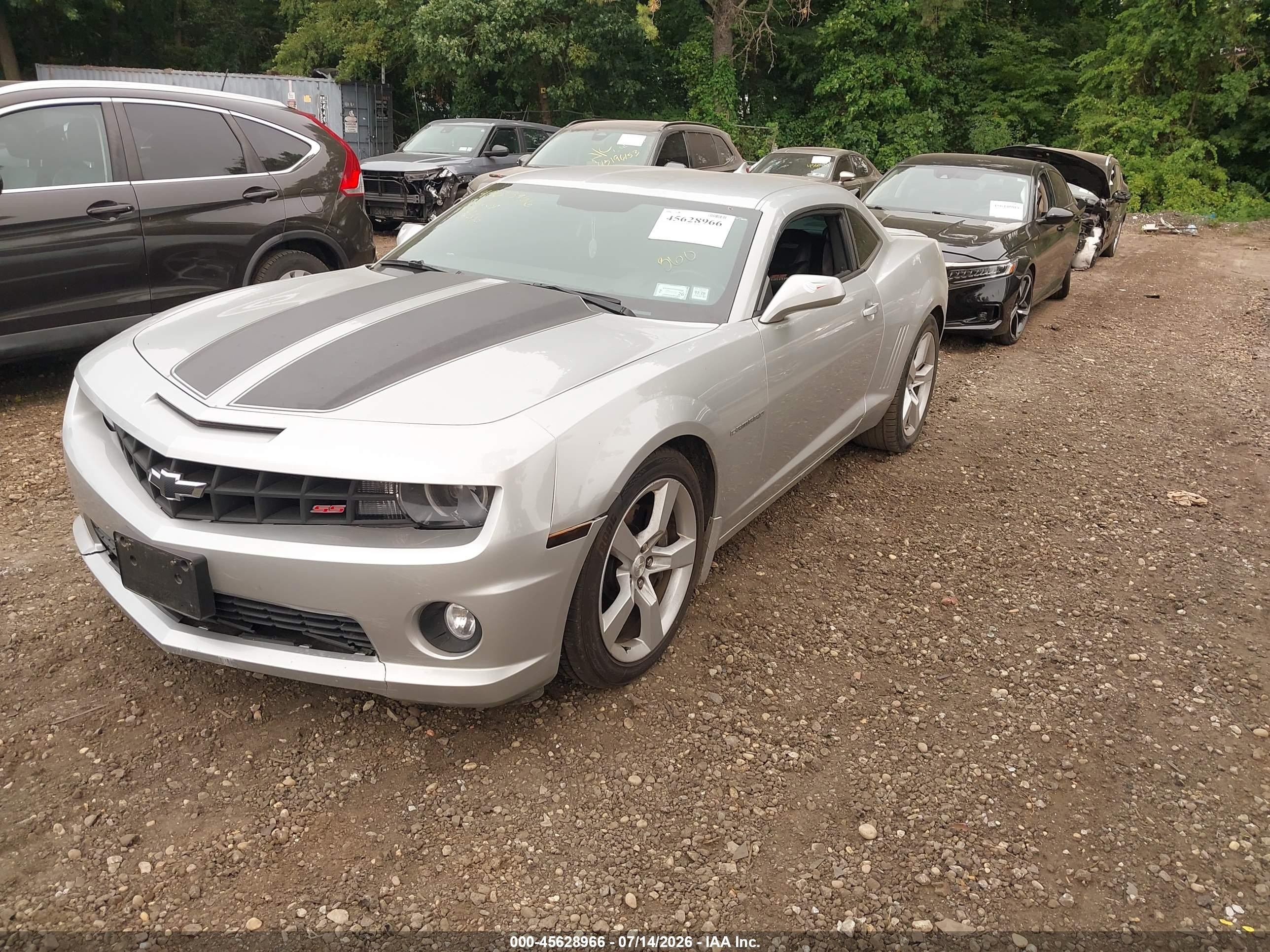 2012 Chevrolet Camaro 2ss Silver vin: 2G1FK1EJXC9109015