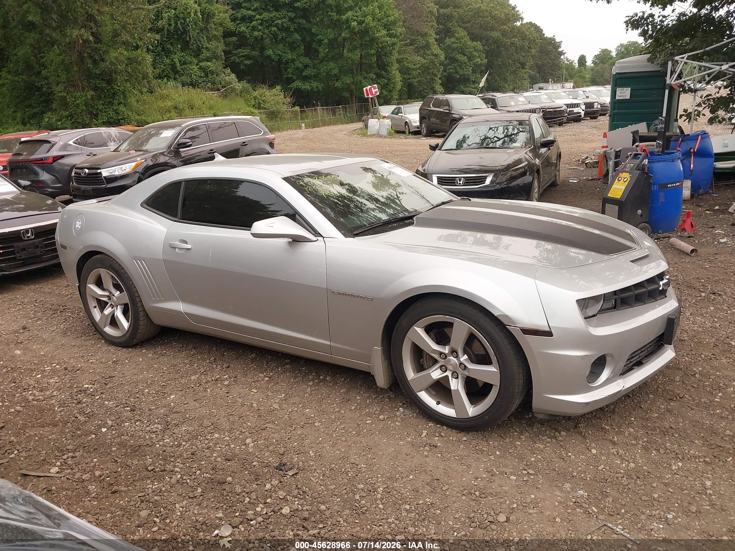 2012 Chevrolet Camaro 2ss Silver vin: 2G1FK1EJXC9109015
