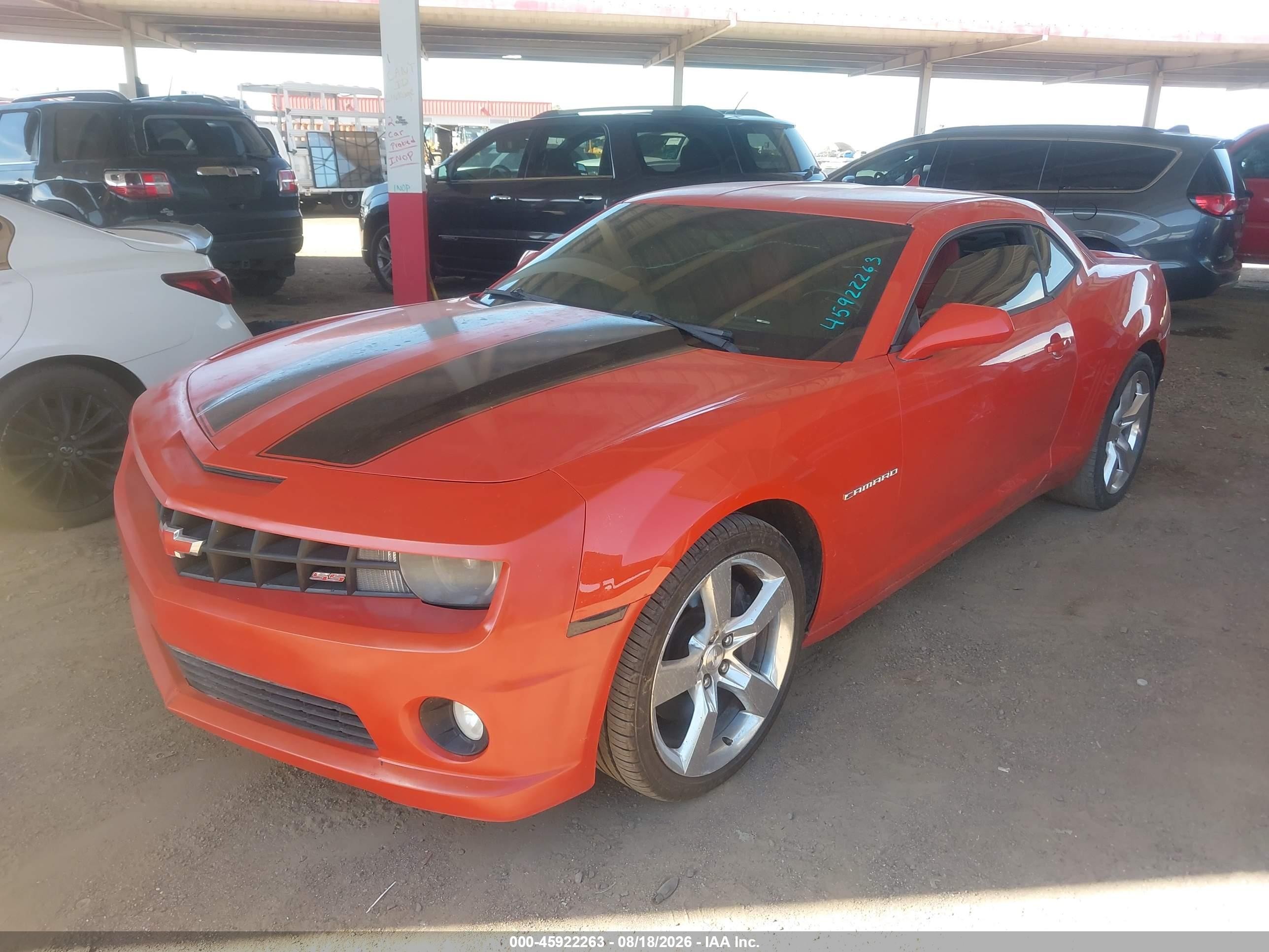 2012 Chevrolet Camaro 2ss Orange vin: 2G1FK1EJXC9152186