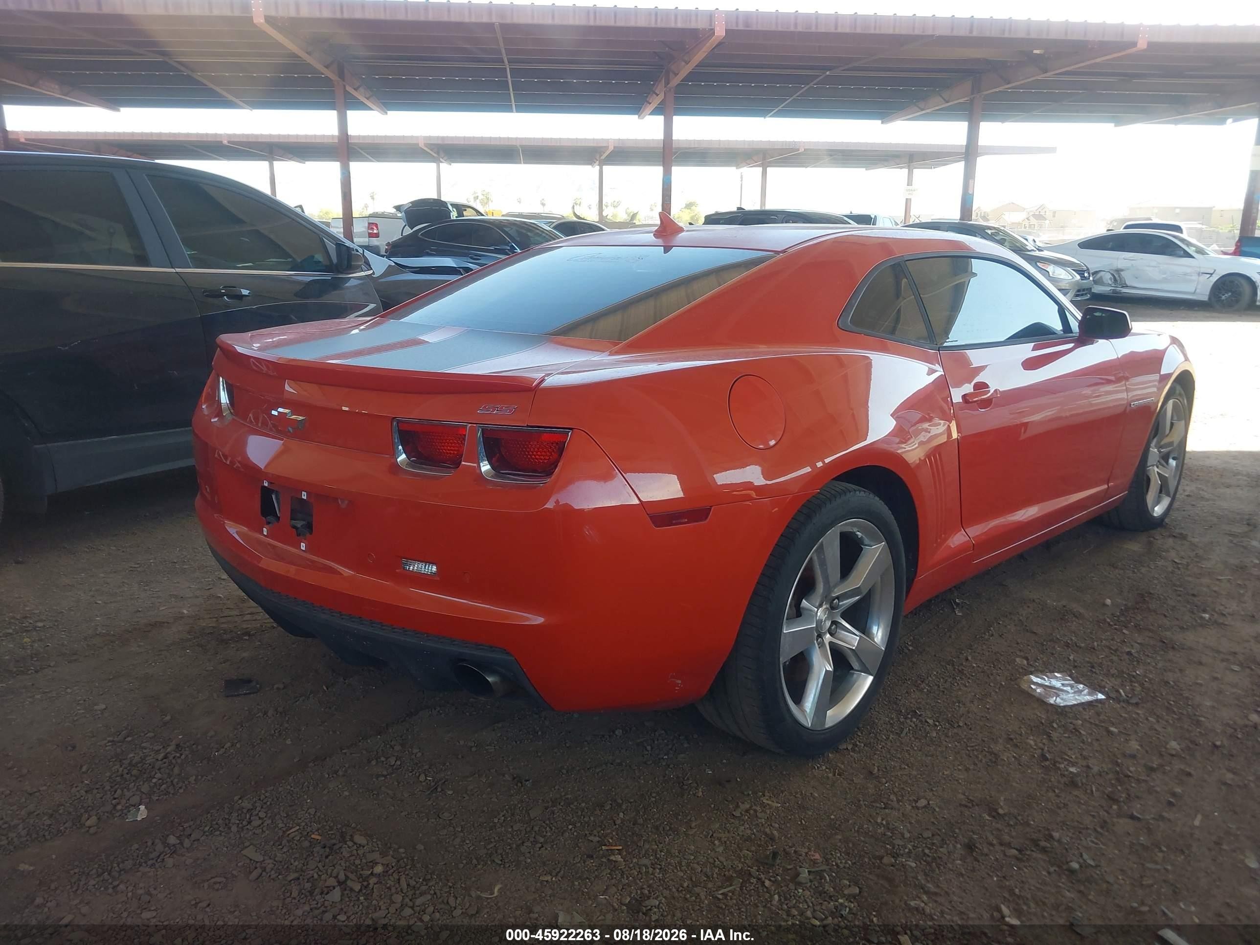 2012 Chevrolet Camaro 2ss Orange vin: 2G1FK1EJXC9152186