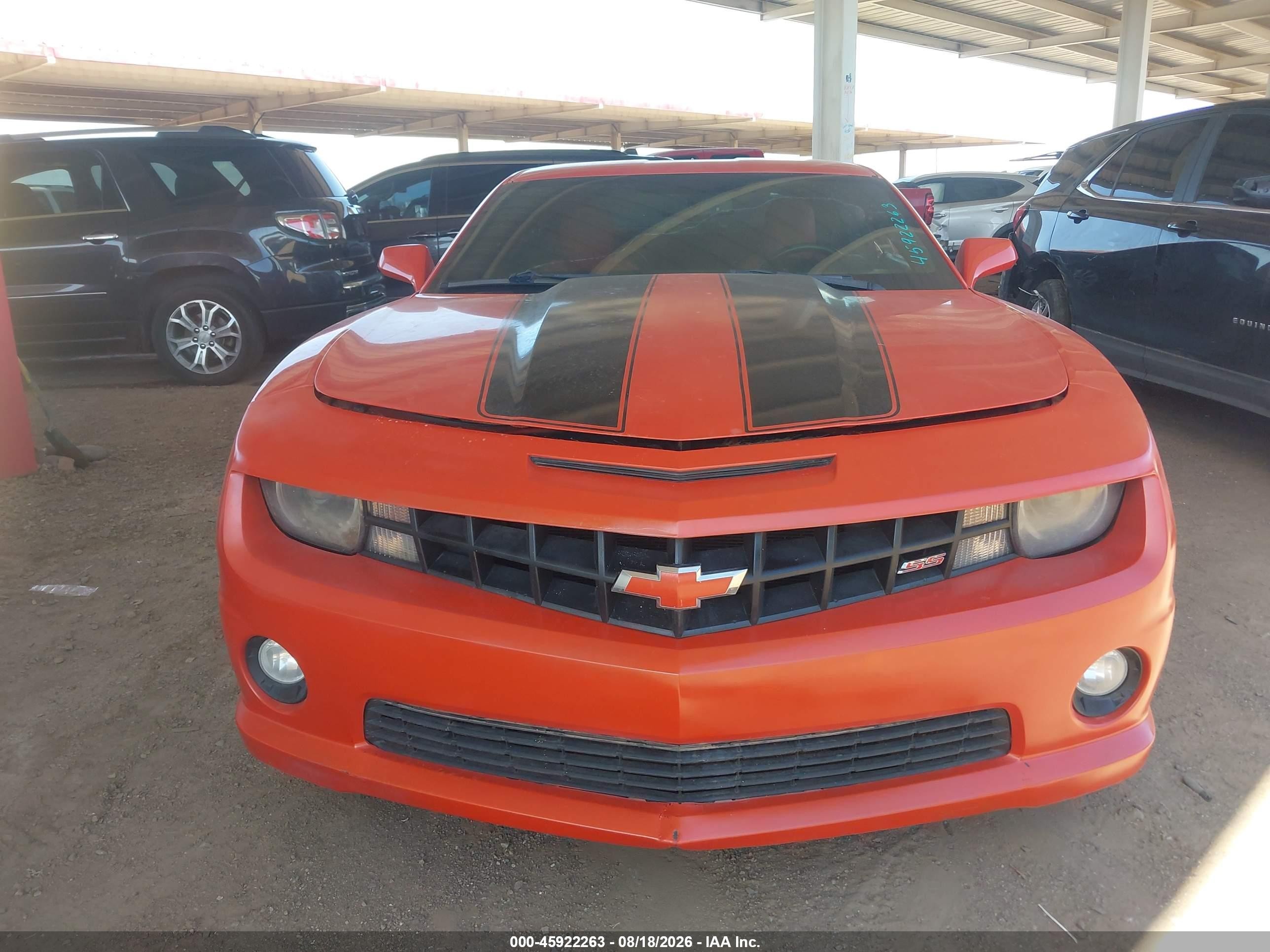2012 Chevrolet Camaro 2ss Orange vin: 2G1FK1EJXC9152186