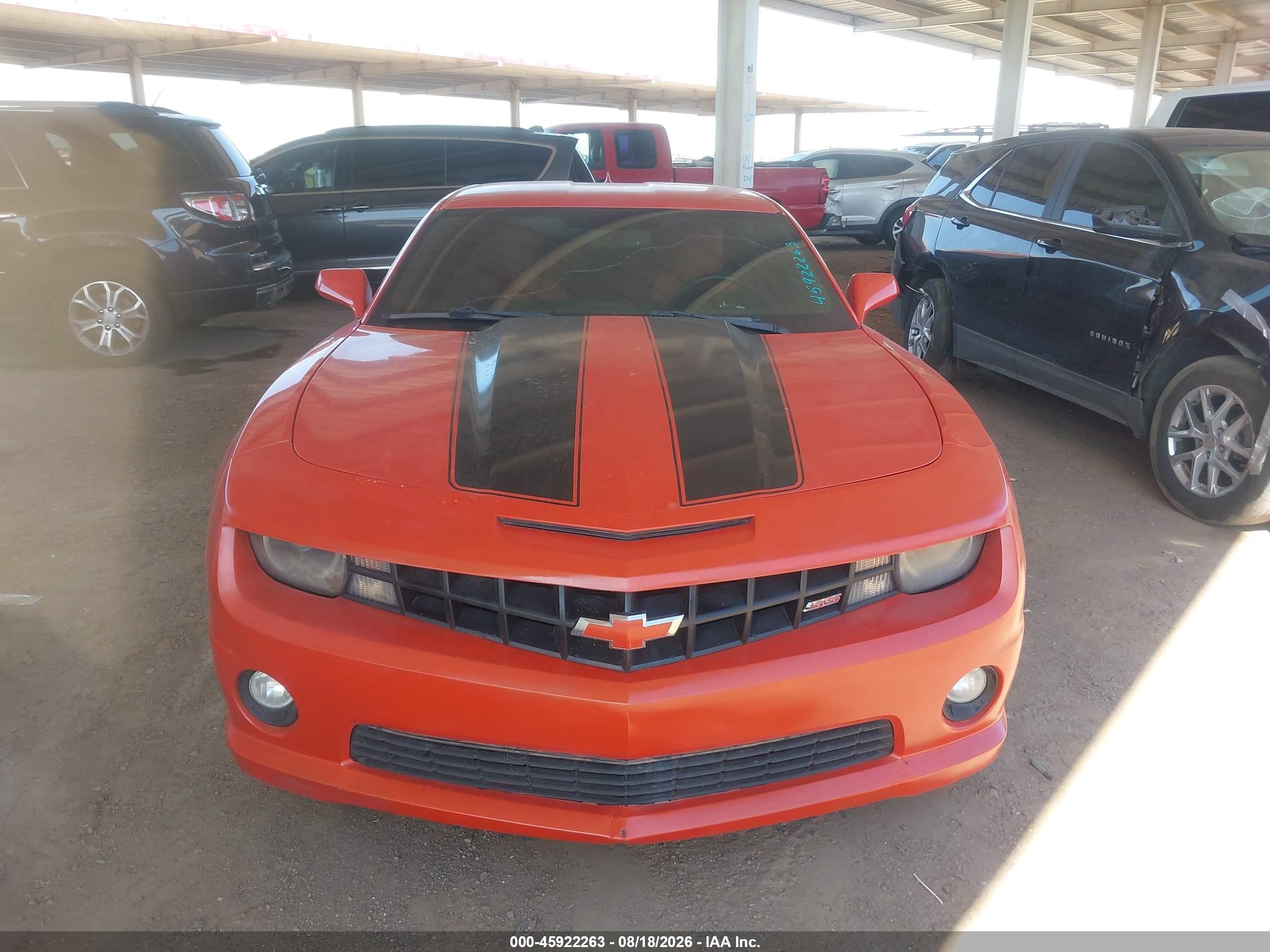 2012 Chevrolet Camaro 2ss Orange vin: 2G1FK1EJXC9152186
