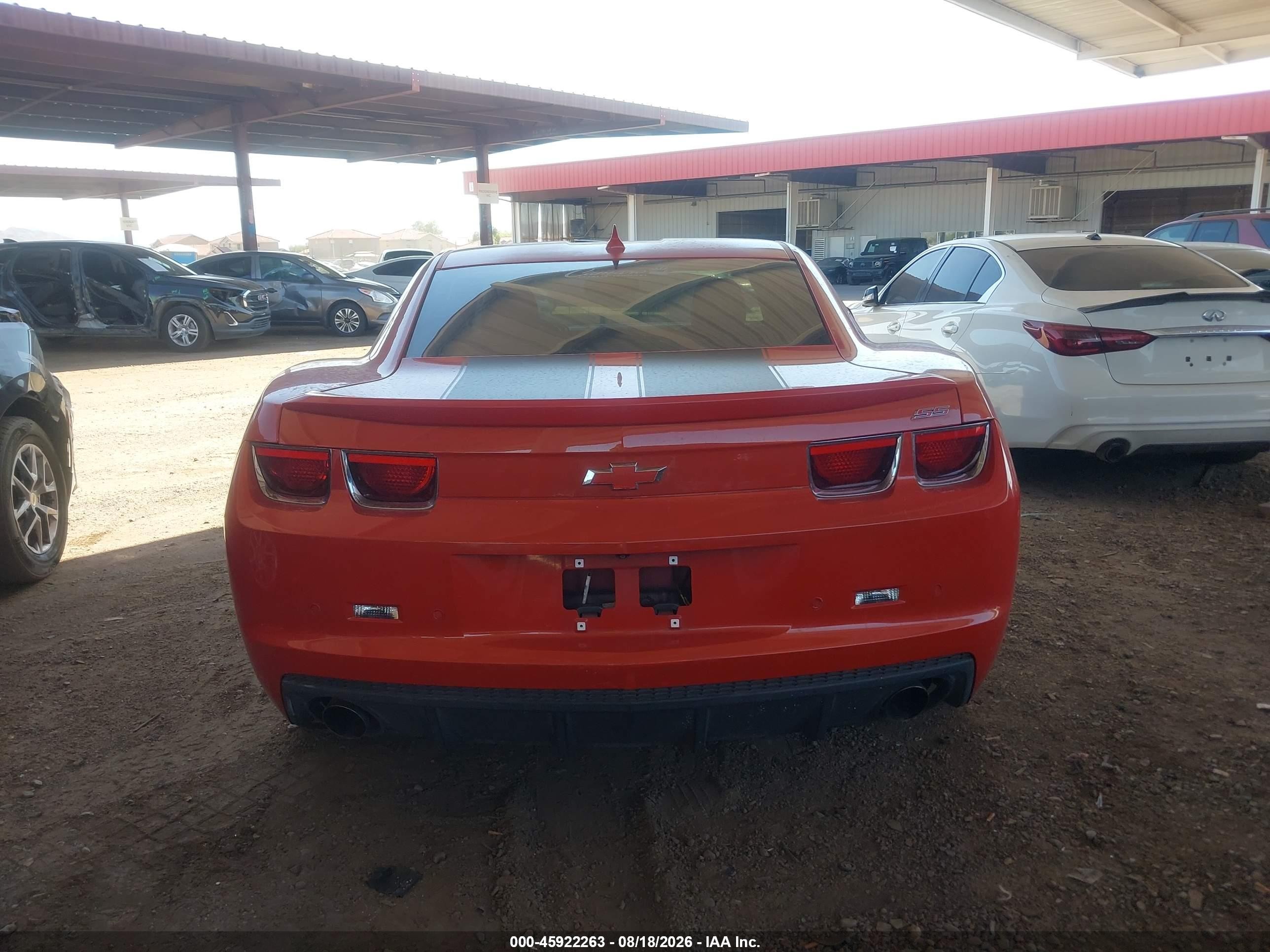 2012 Chevrolet Camaro 2ss Orange vin: 2G1FK1EJXC9152186