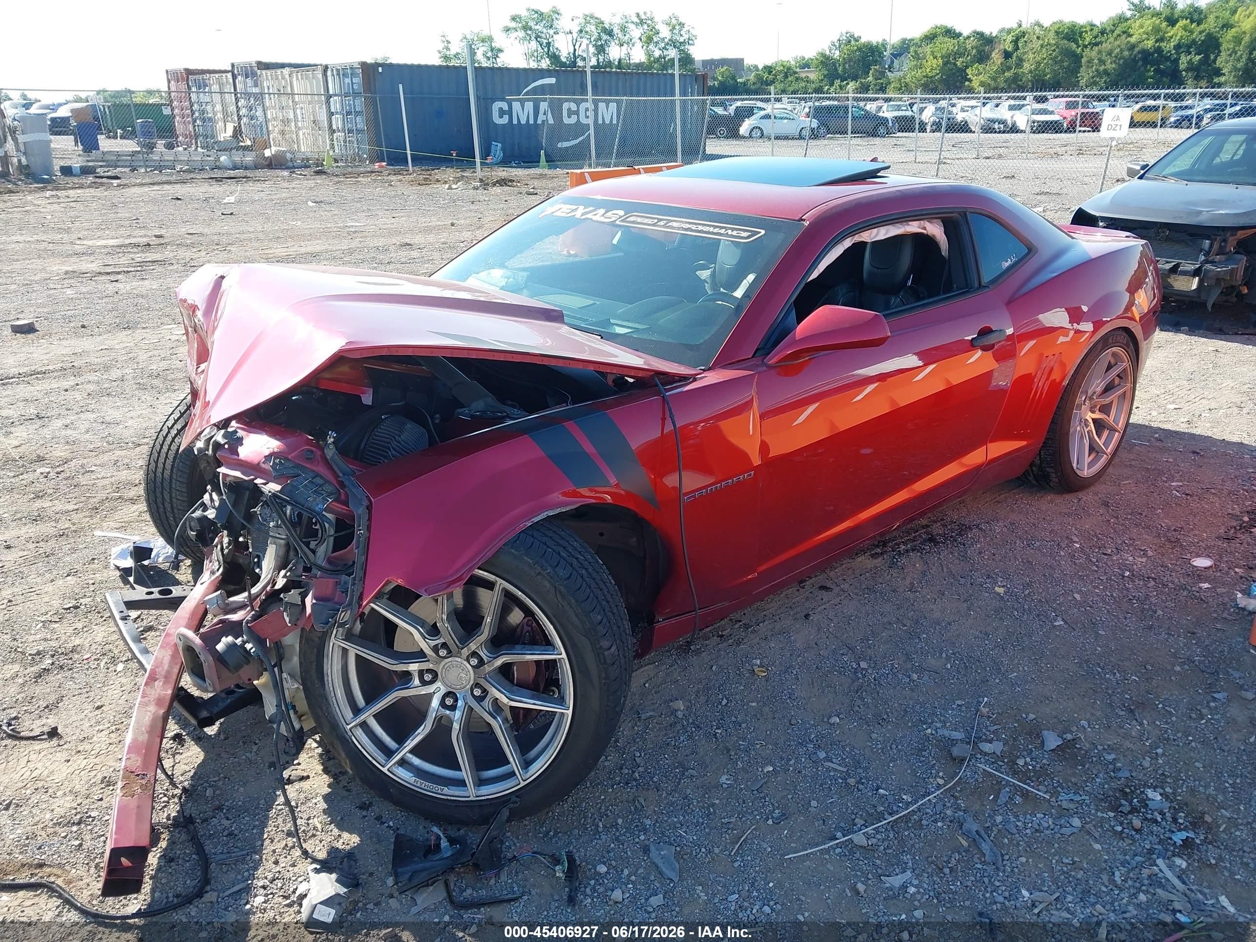2012 Chevrolet Camaro 2ss Red vin: 2G1FK1EJXC9199704