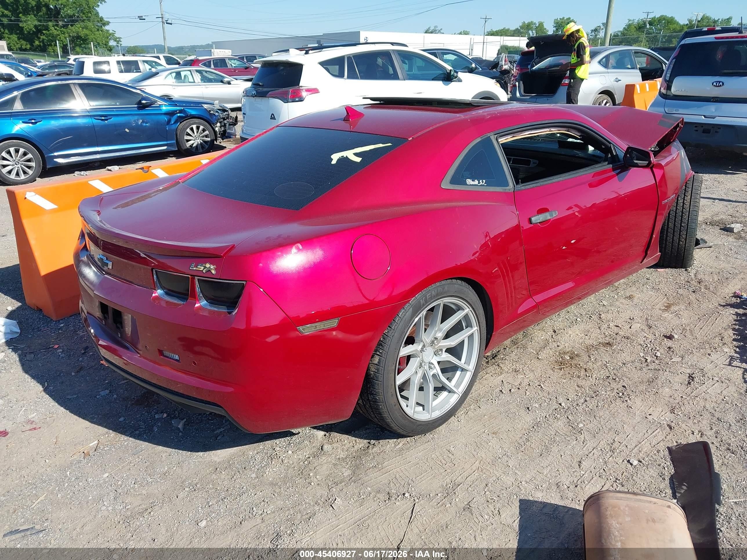 2012 Chevrolet Camaro 2ss Red vin: 2G1FK1EJXC9199704