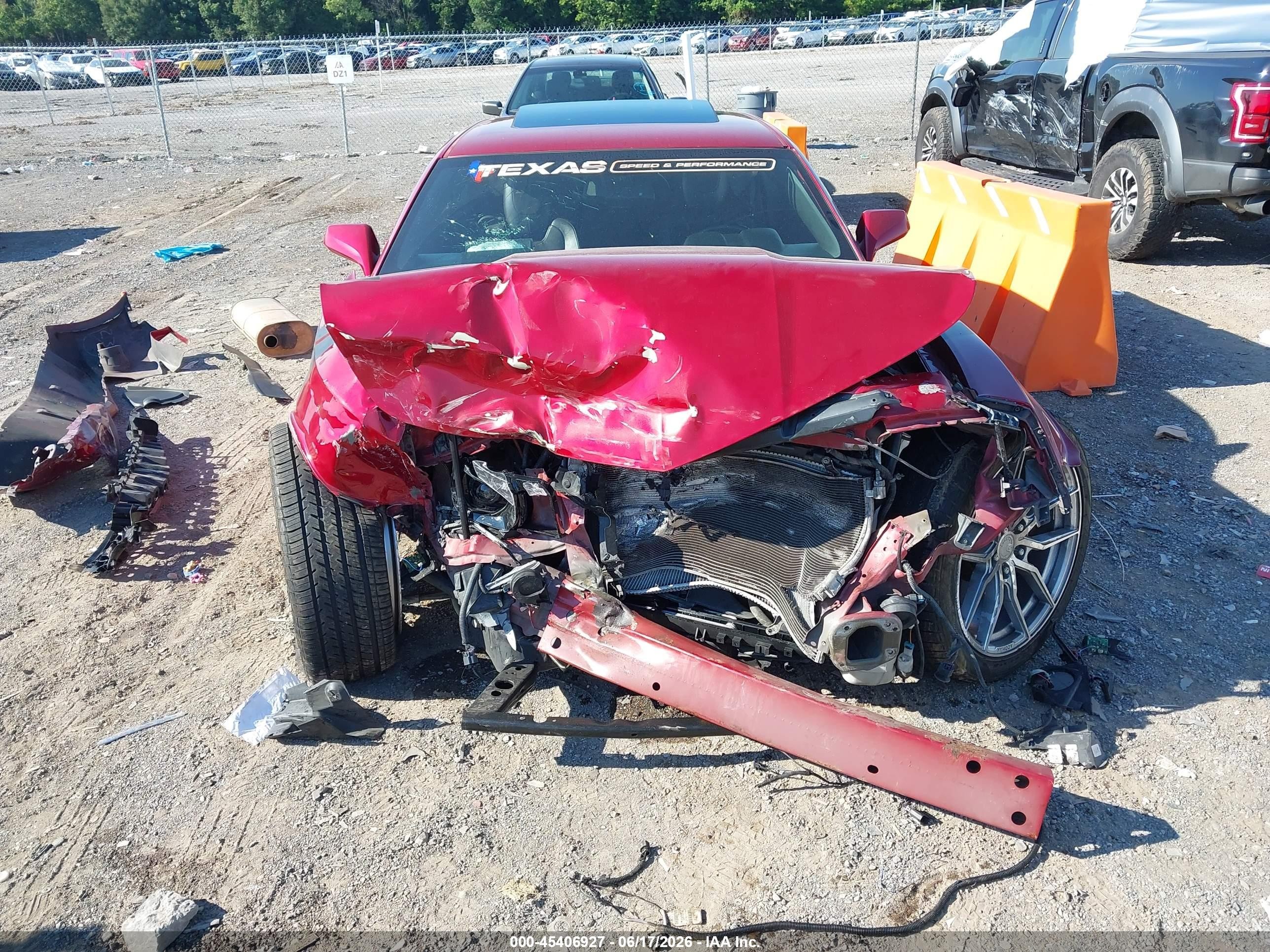 2012 Chevrolet Camaro 2ss Red vin: 2G1FK1EJXC9199704