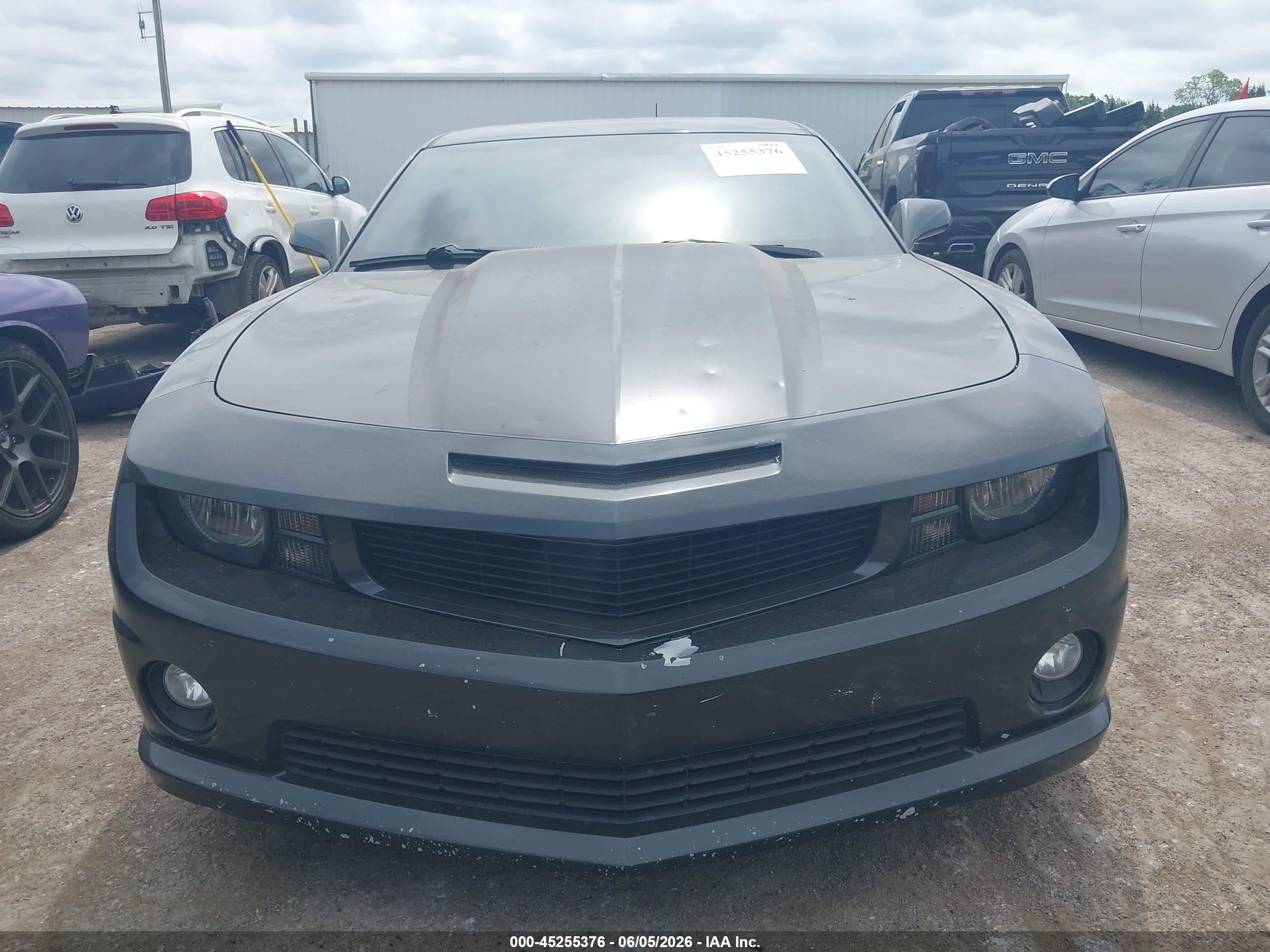 2013 Chevrolet Camaro 2ss Gray vin: 2G1FK1EJXD9144719