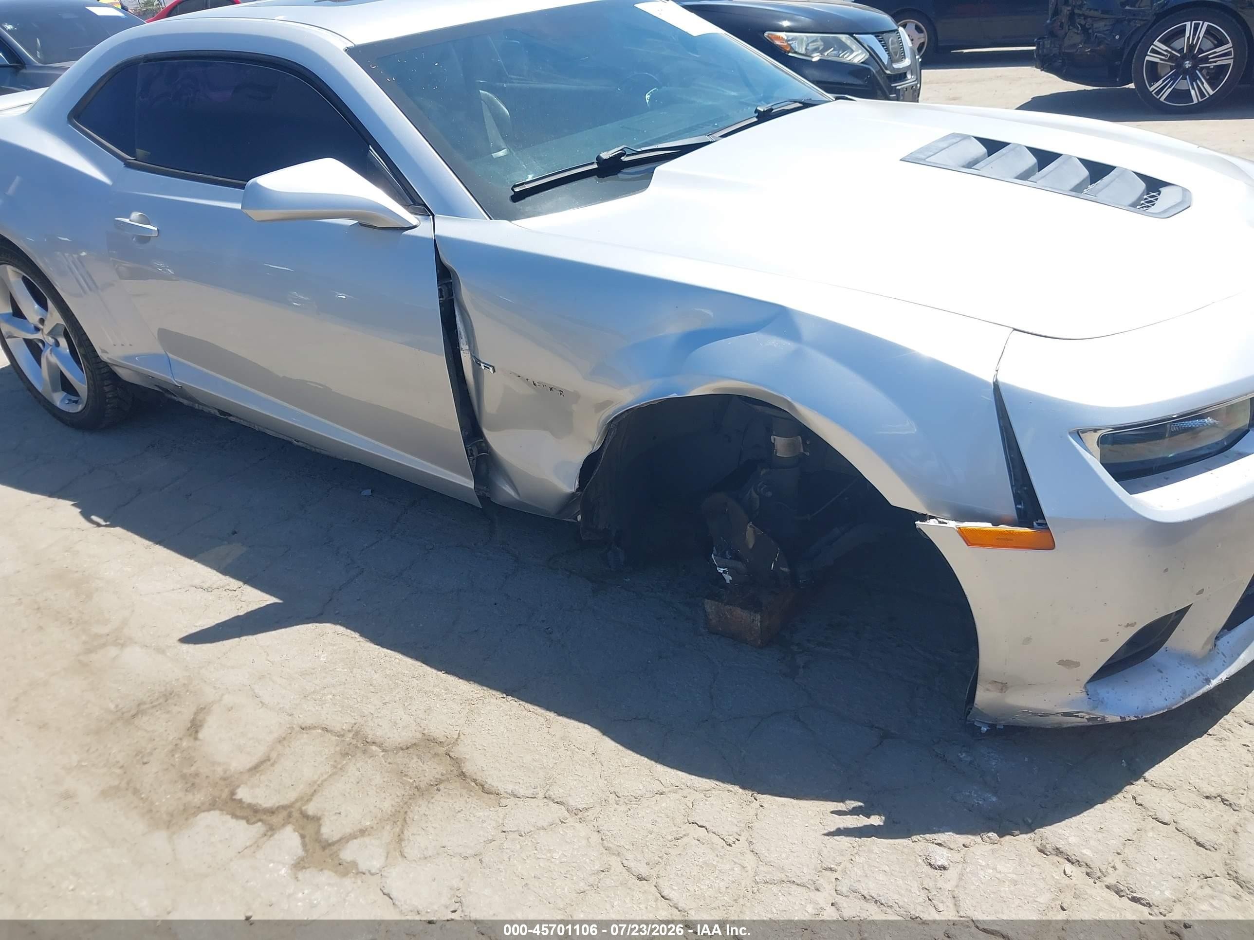 2015 Chevrolet Camaro 2ss Silver vin: 2G1FK1EJXF9291903