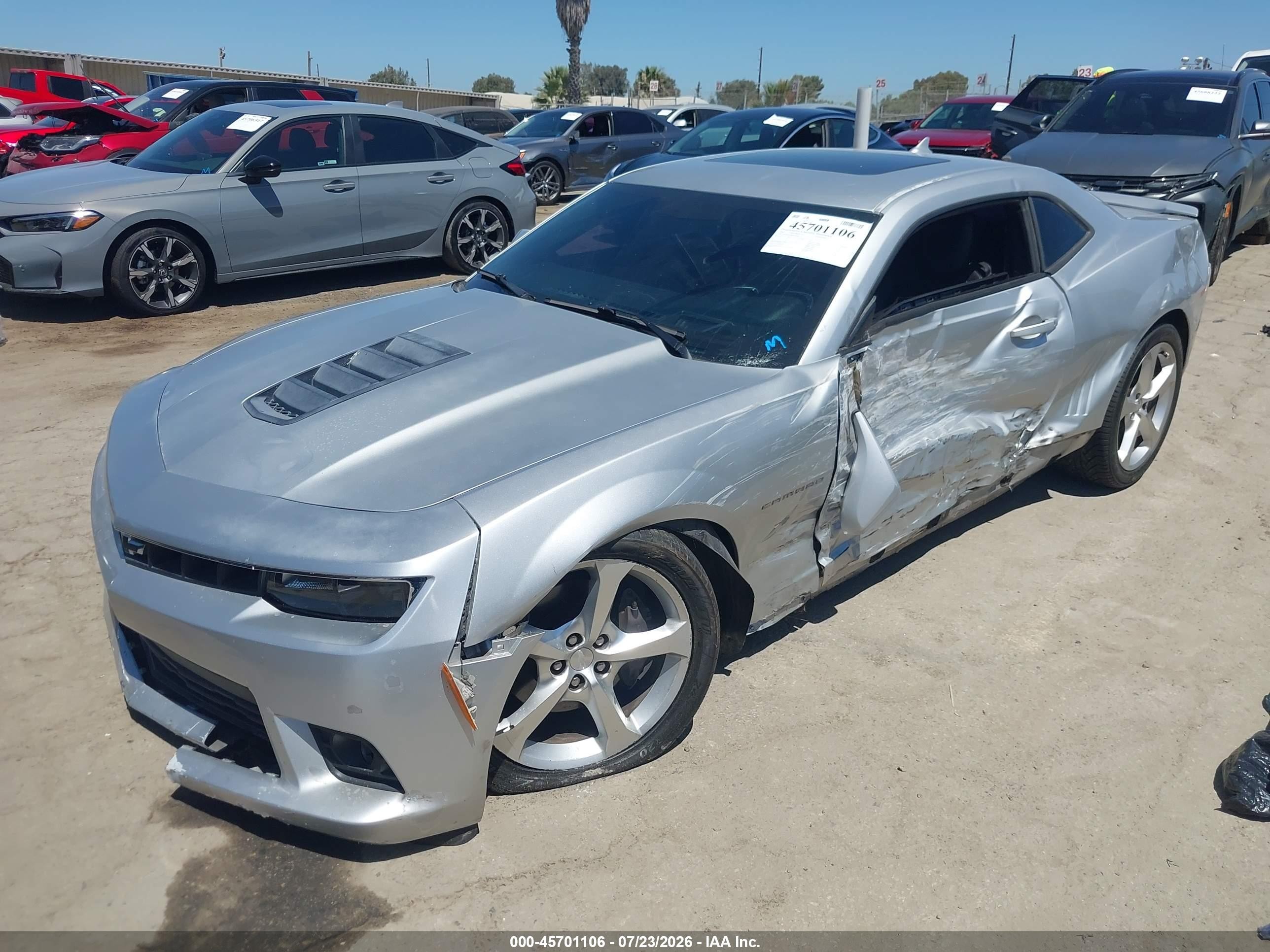 2015 Chevrolet Camaro 2ss Silver vin: 2G1FK1EJXF9291903