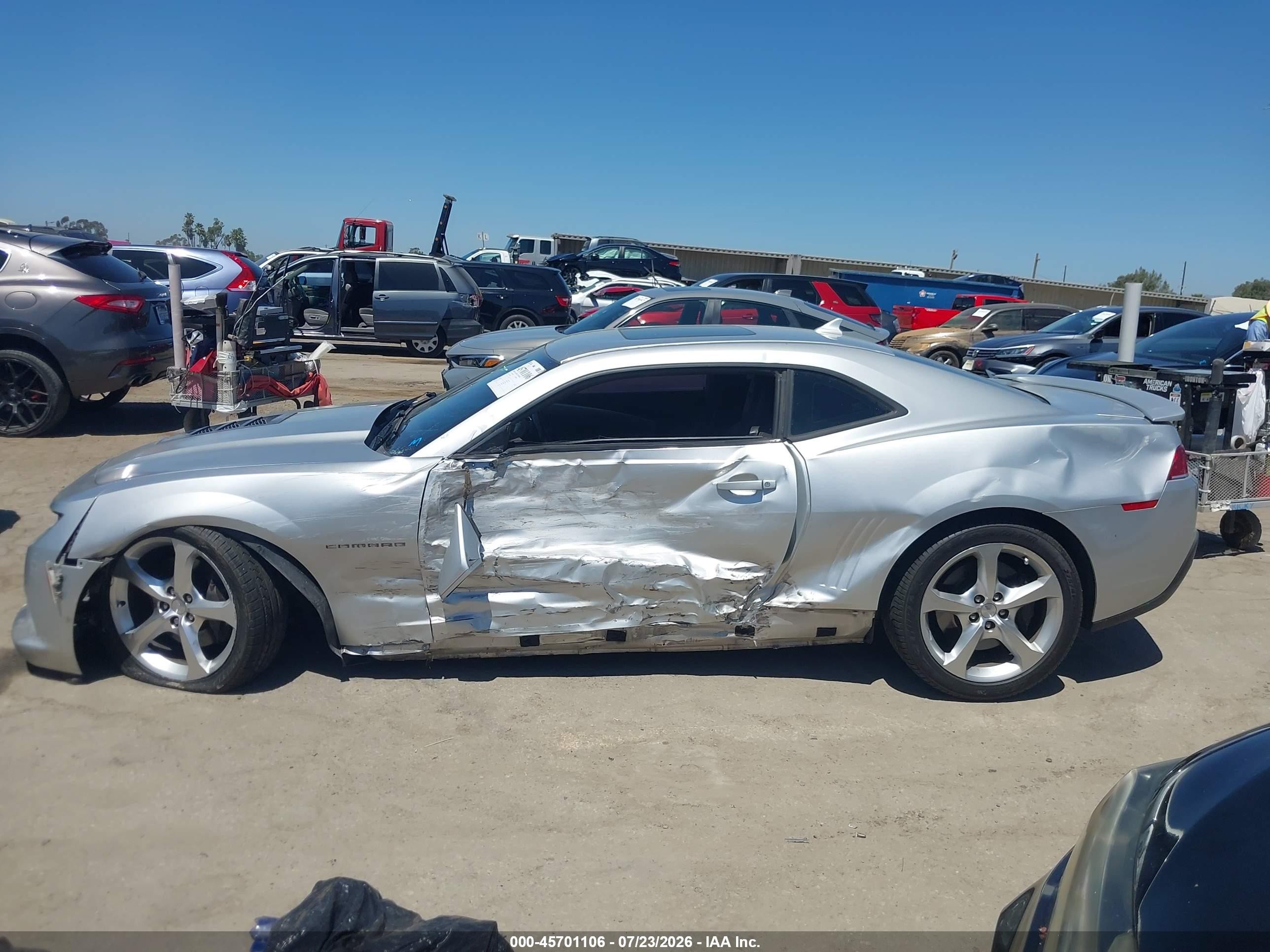 2015 Chevrolet Camaro 2ss Silver vin: 2G1FK1EJXF9291903