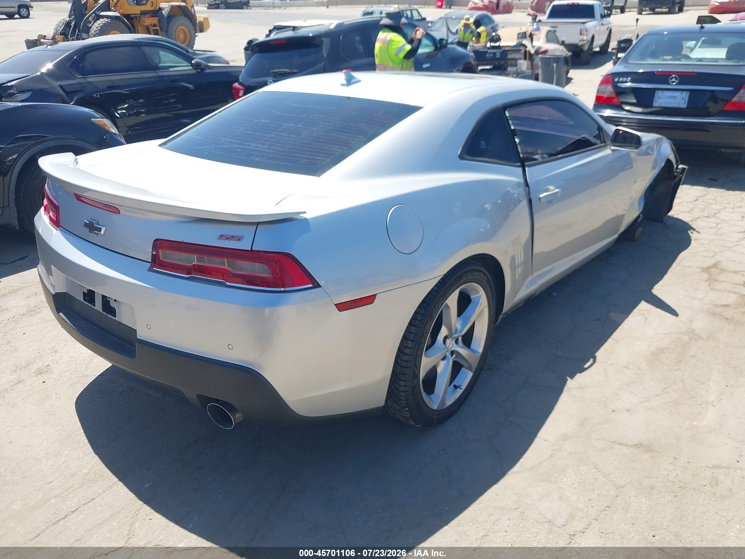 2015 Chevrolet Camaro 2ss Silver vin: 2G1FK1EJXF9291903