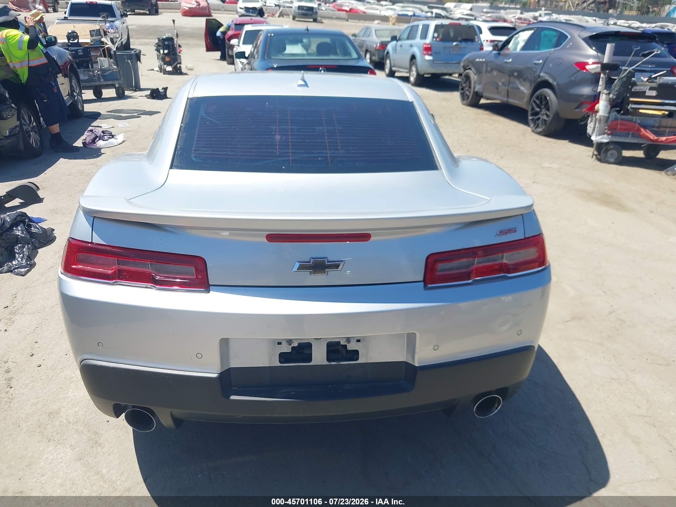 2015 Chevrolet Camaro 2ss Silver vin: 2G1FK1EJXF9291903