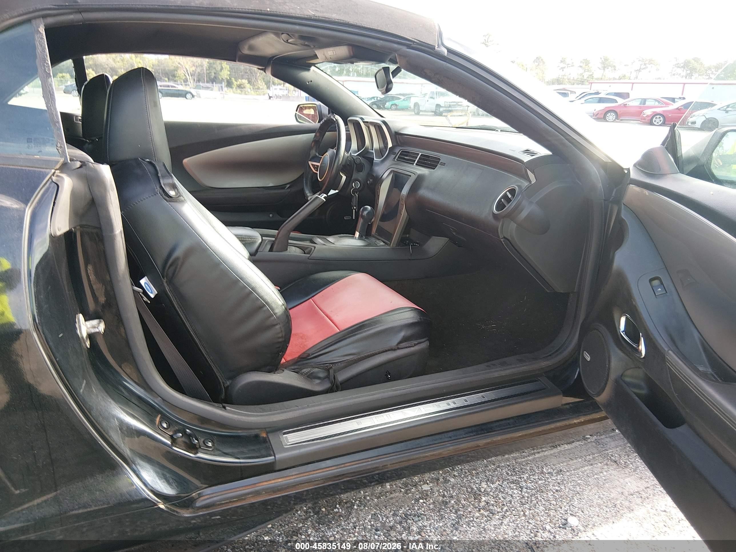 2011 Chevrolet Camaro 2ss Black vin: 2G1FK3DJ0B9197150