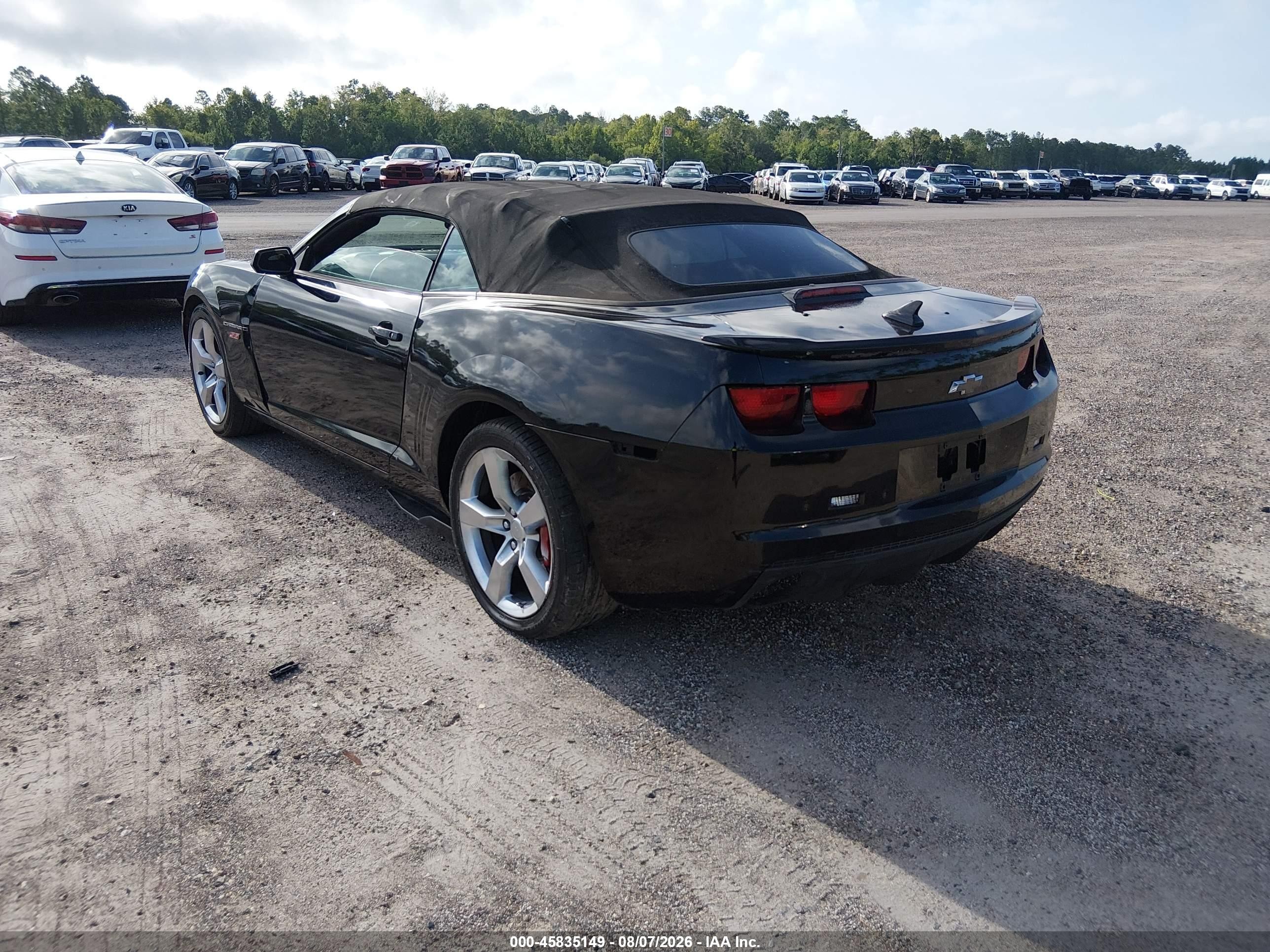 2011 Chevrolet Camaro 2ss Black vin: 2G1FK3DJ0B9197150