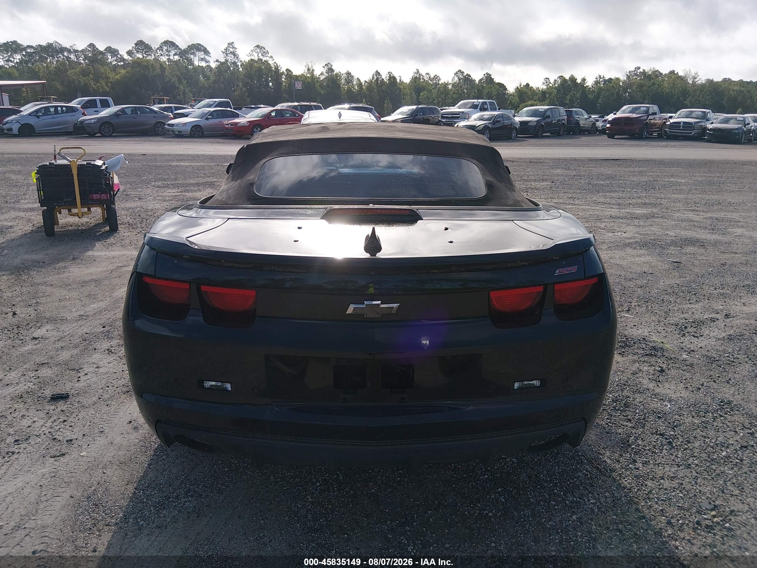 2011 Chevrolet Camaro 2ss Black vin: 2G1FK3DJ0B9197150