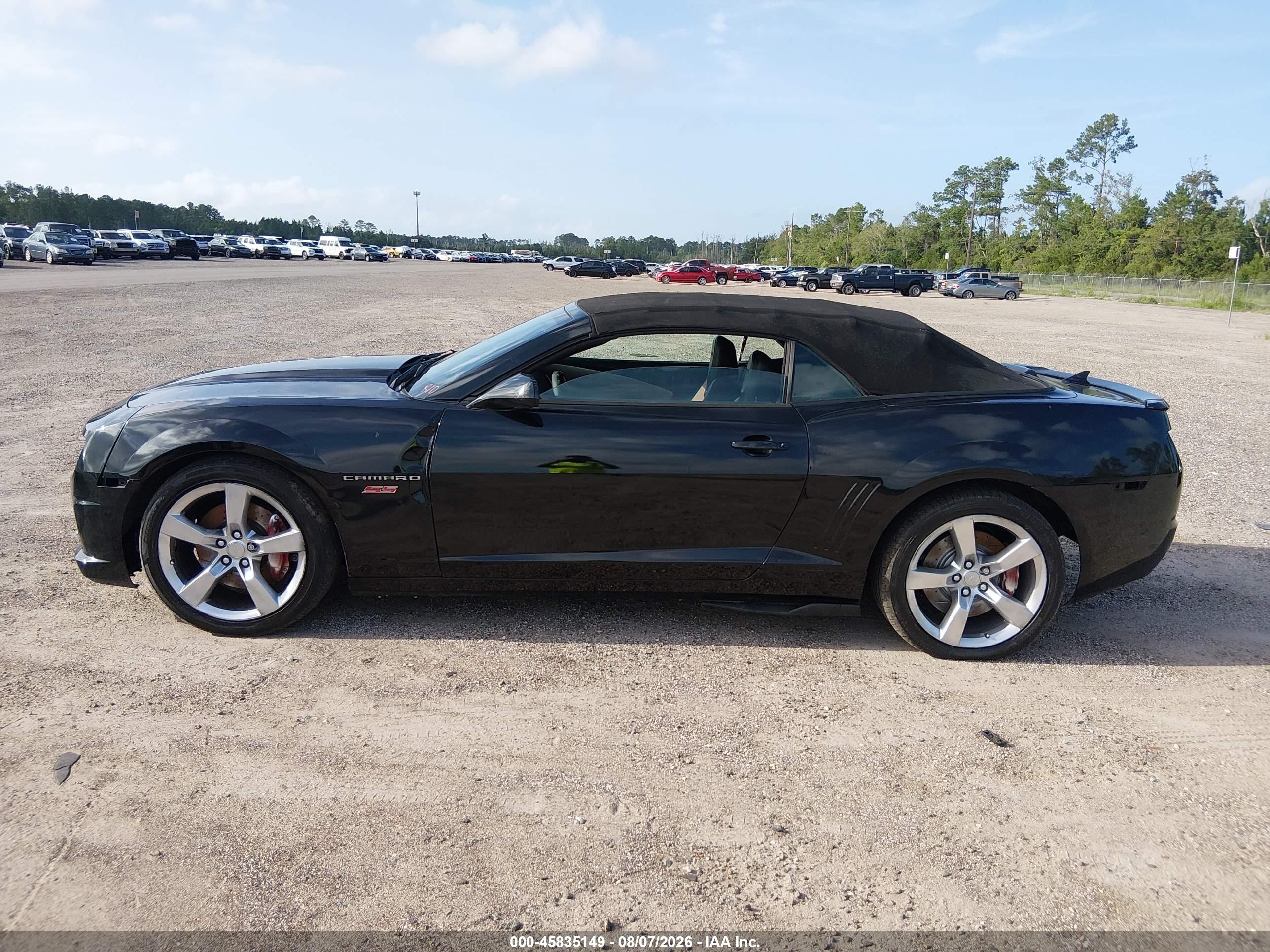 2011 Chevrolet Camaro 2ss Black vin: 2G1FK3DJ0B9197150