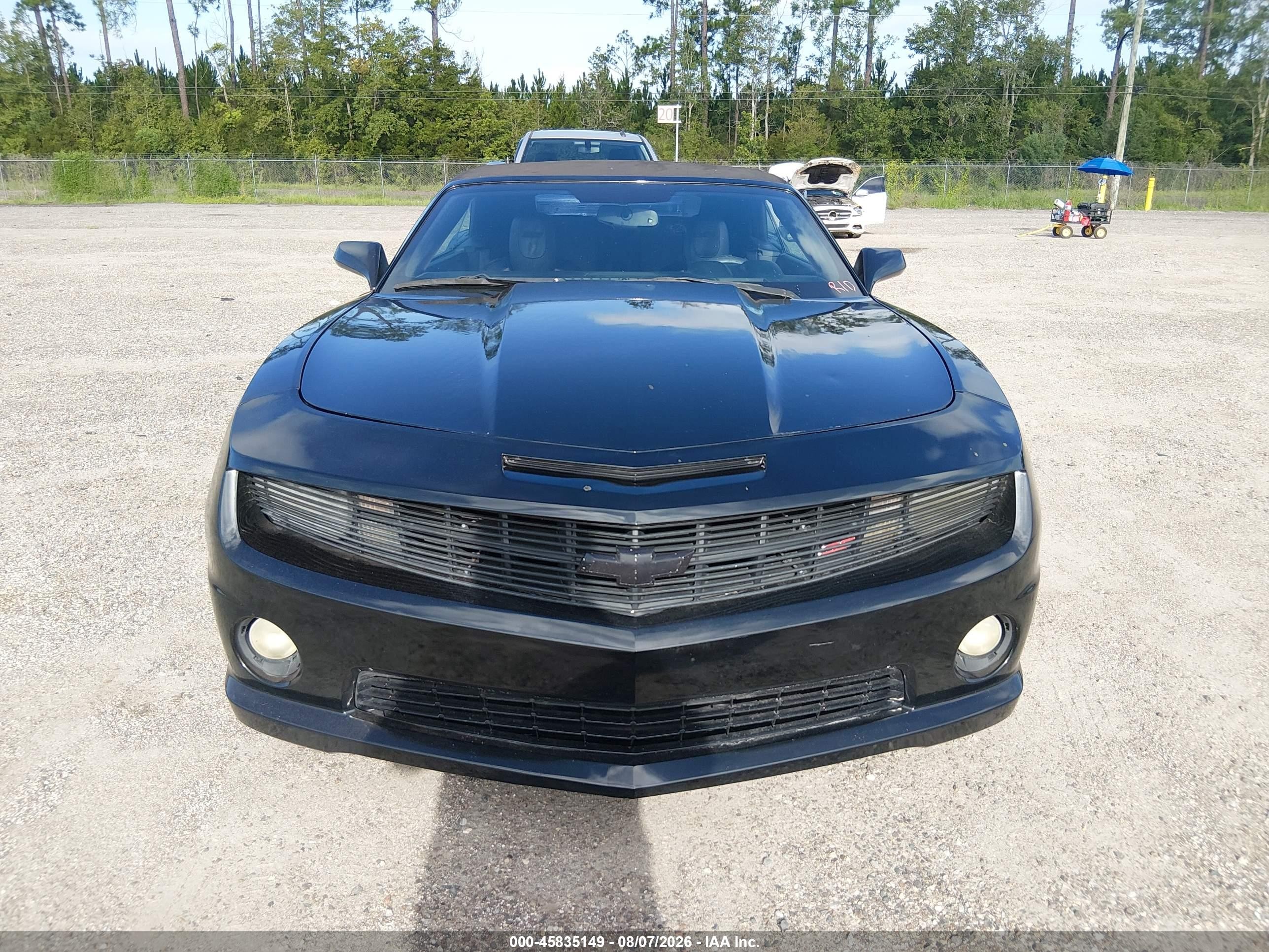 2011 Chevrolet Camaro 2ss Black vin: 2G1FK3DJ0B9197150