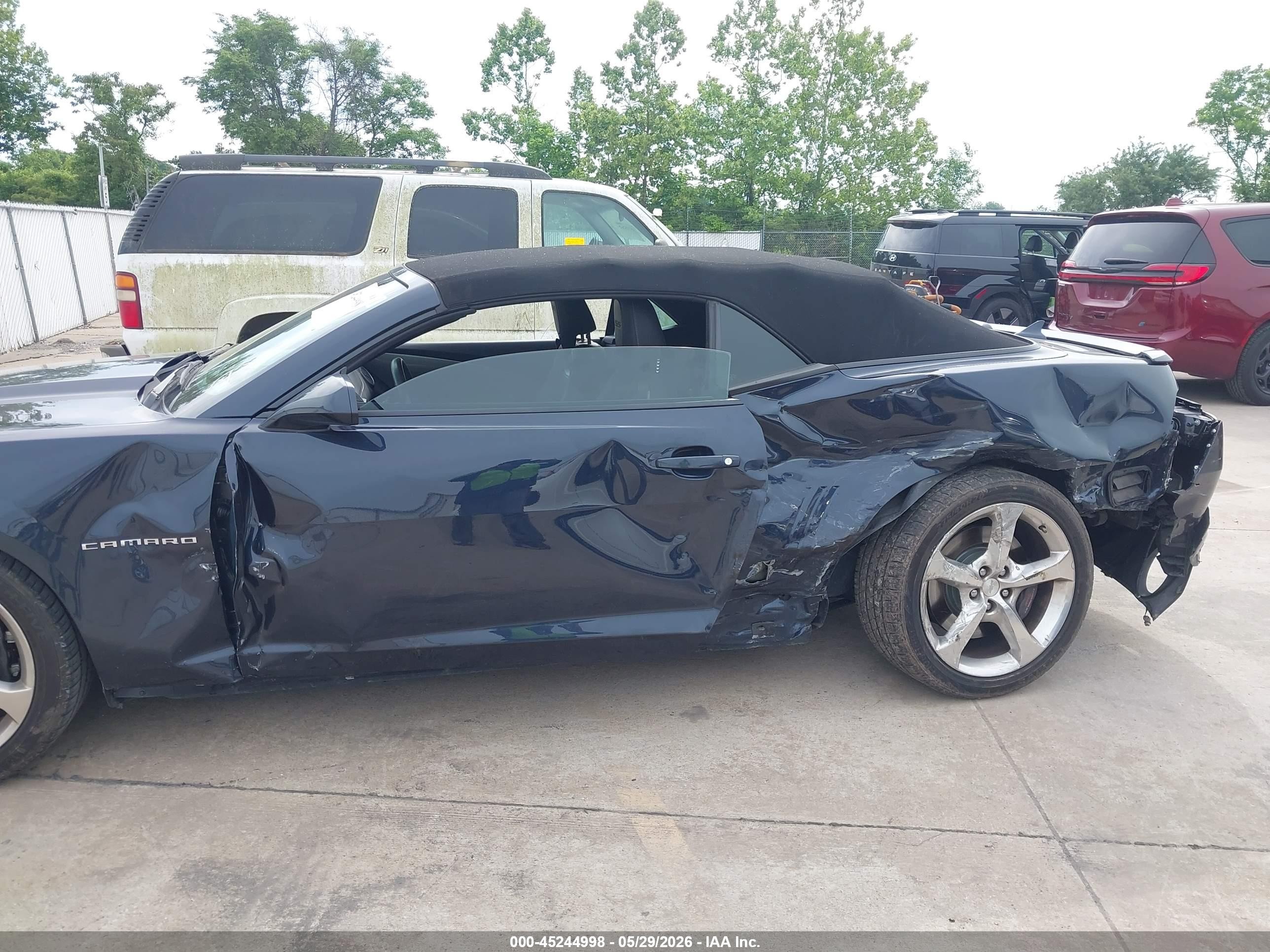 2013 Chevrolet Camaro 2ss Blue vin: 2G1FK3DJ0D9142250