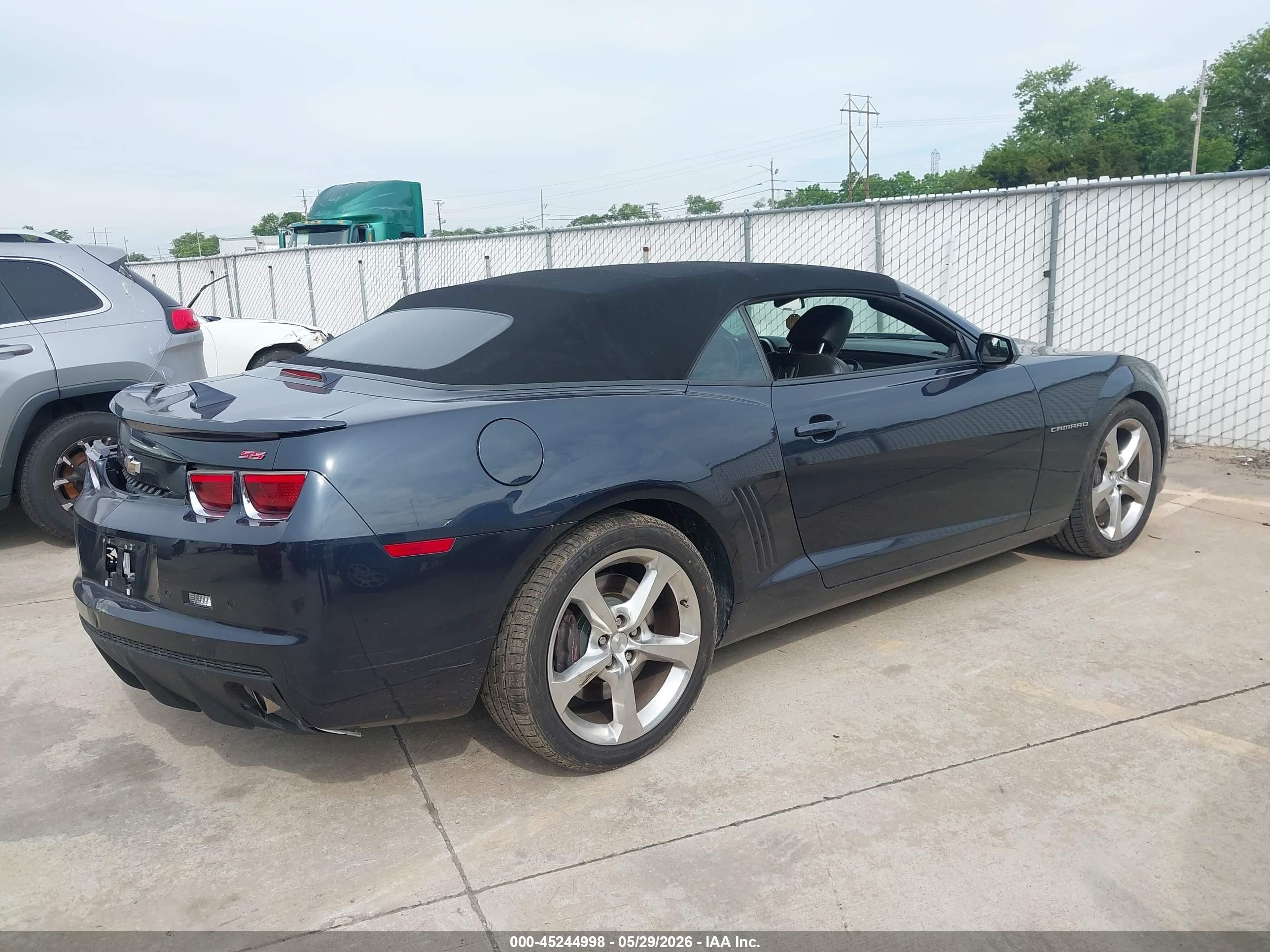 2013 Chevrolet Camaro 2ss Blue vin: 2G1FK3DJ0D9142250