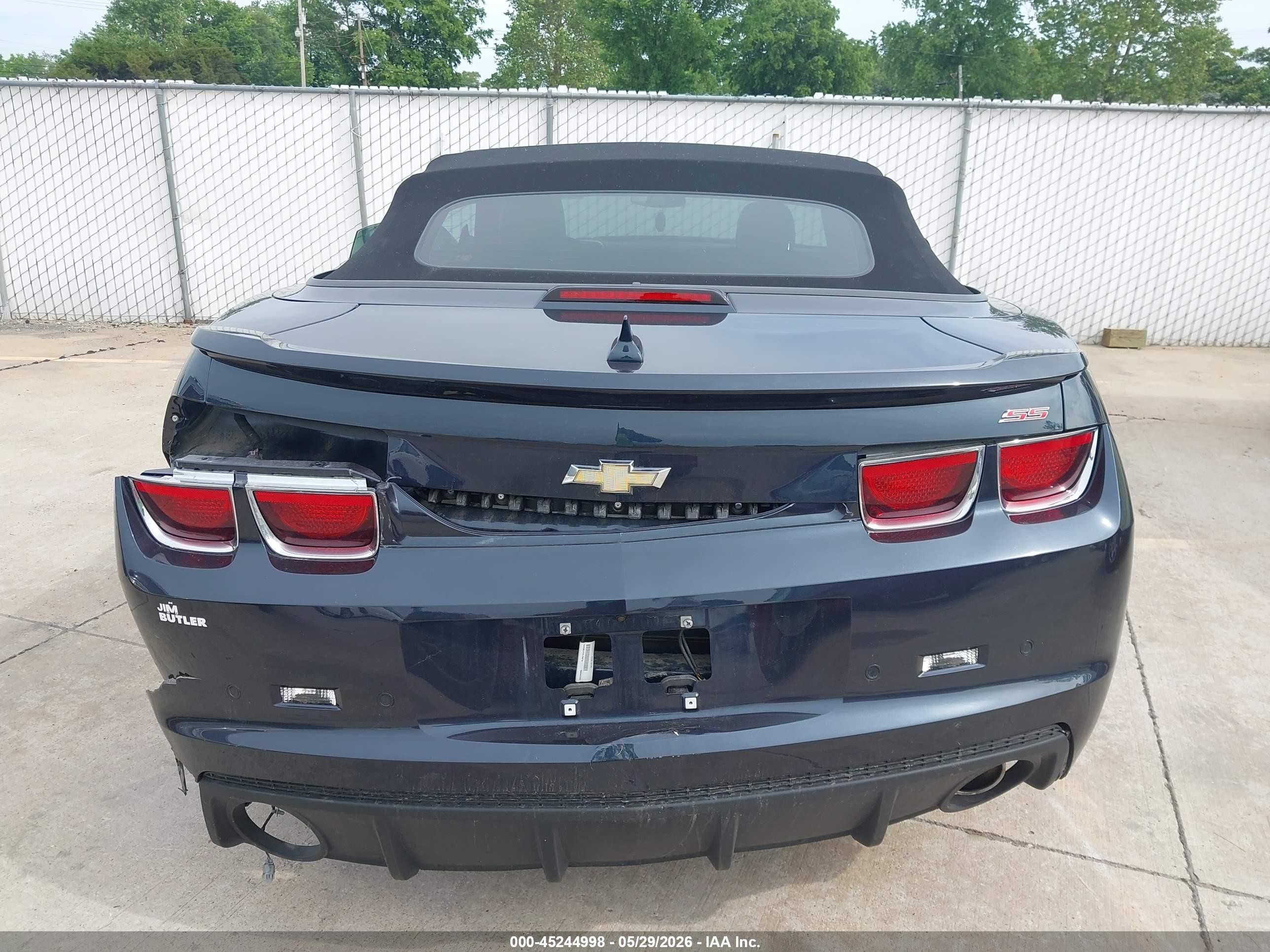 2013 Chevrolet Camaro 2ss Blue vin: 2G1FK3DJ0D9142250
