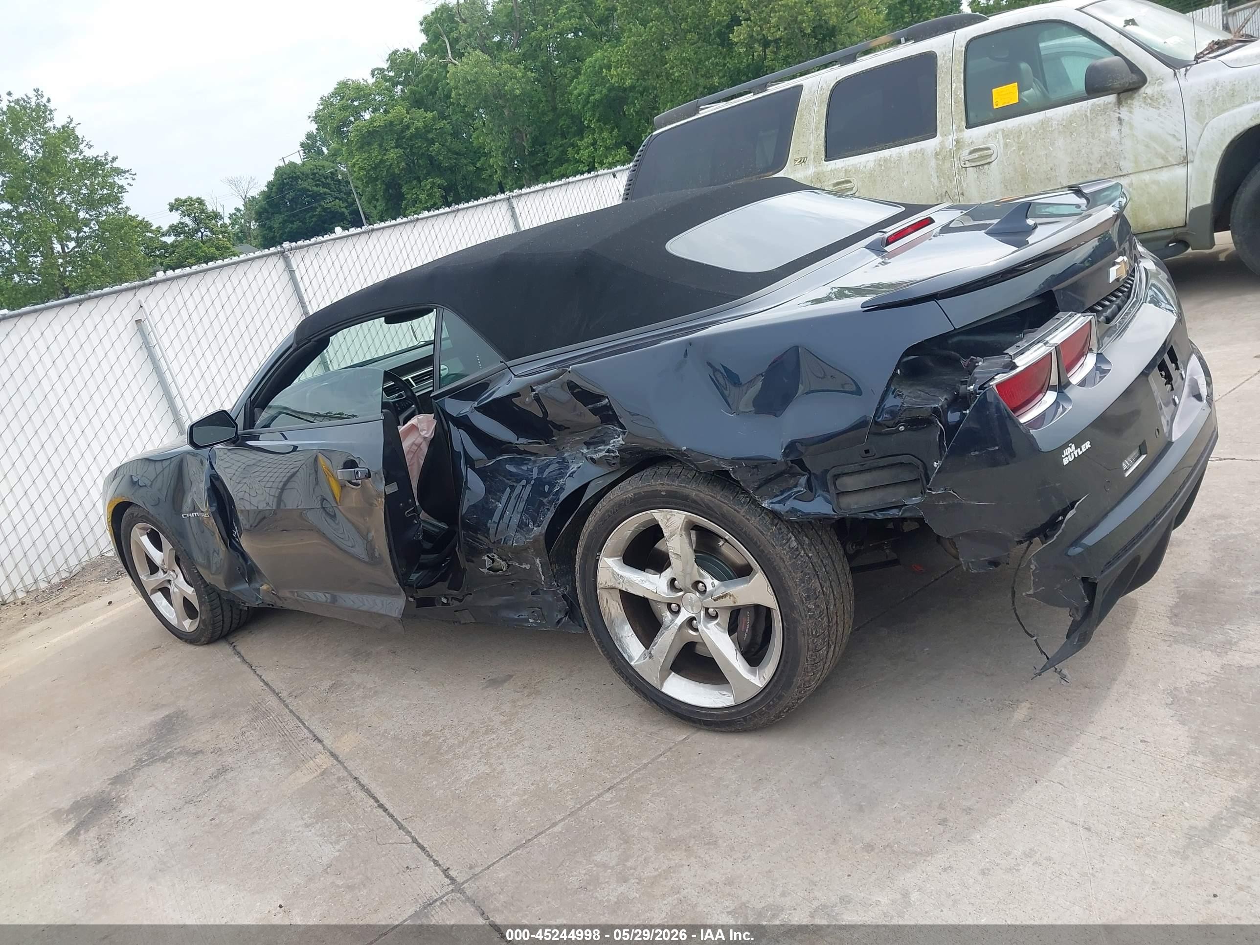 2013 Chevrolet Camaro 2ss Blue vin: 2G1FK3DJ0D9142250