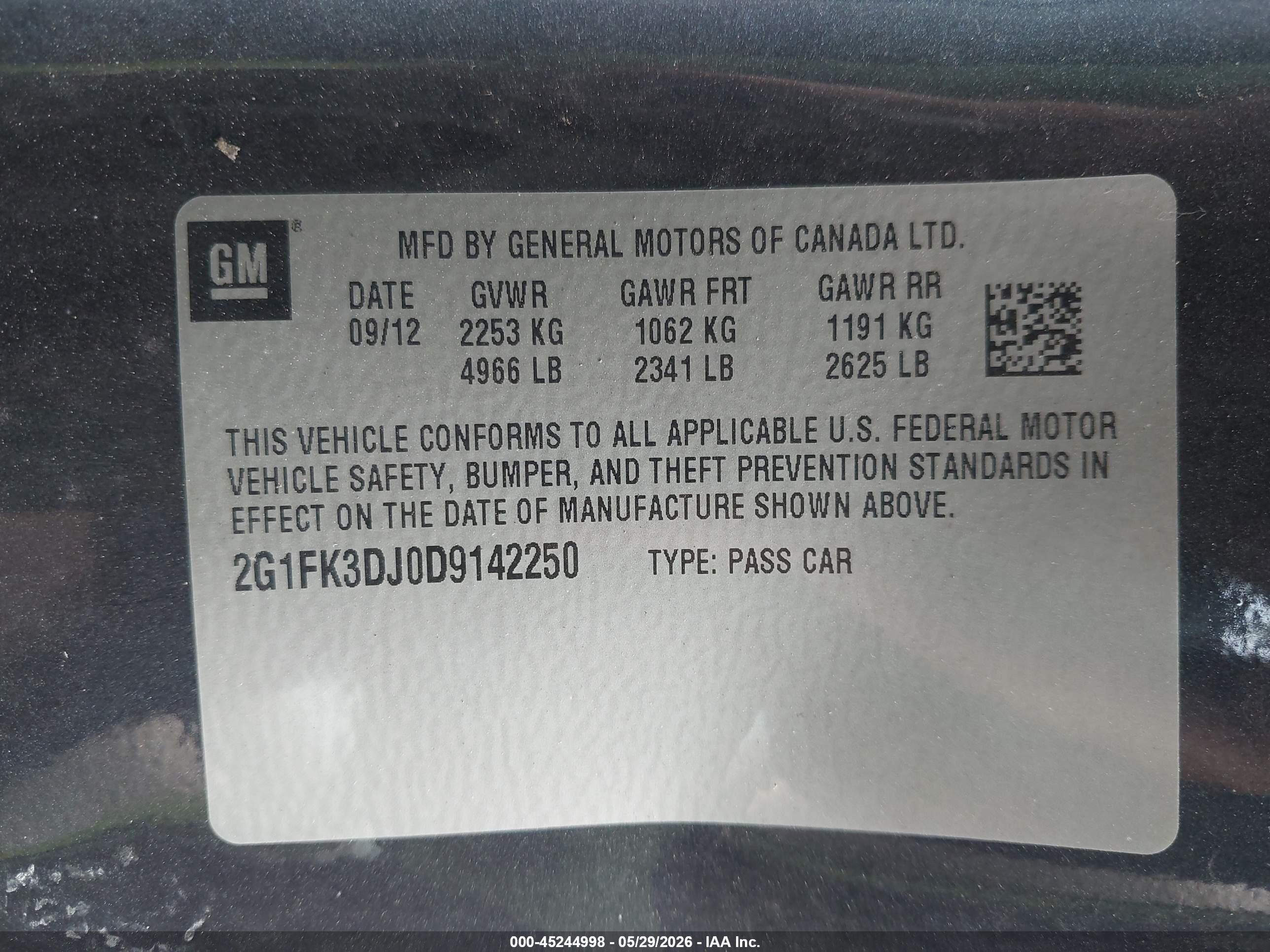 2013 Chevrolet Camaro 2ss Blue vin: 2G1FK3DJ0D9142250