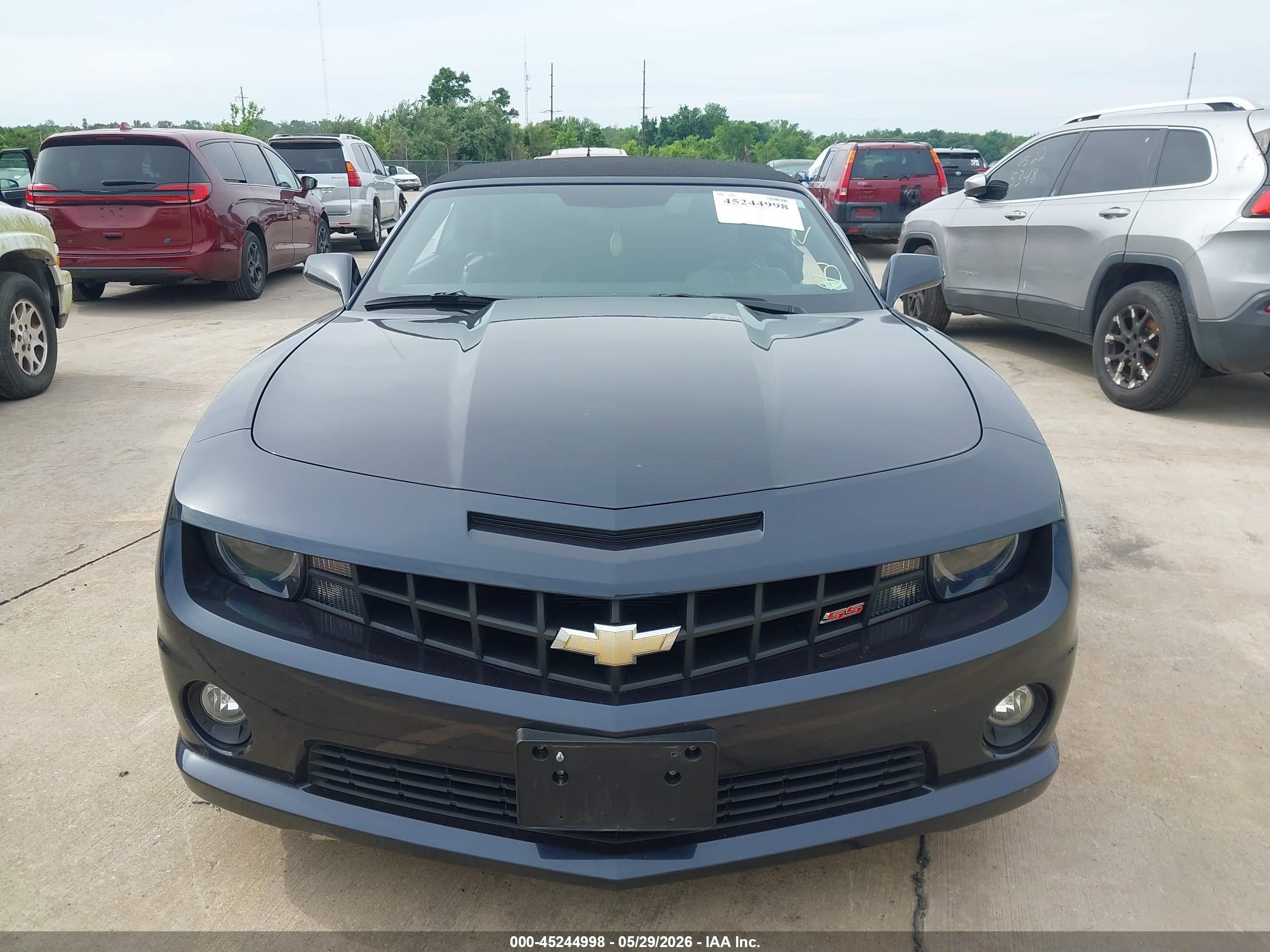 2013 Chevrolet Camaro 2ss Blue vin: 2G1FK3DJ0D9142250