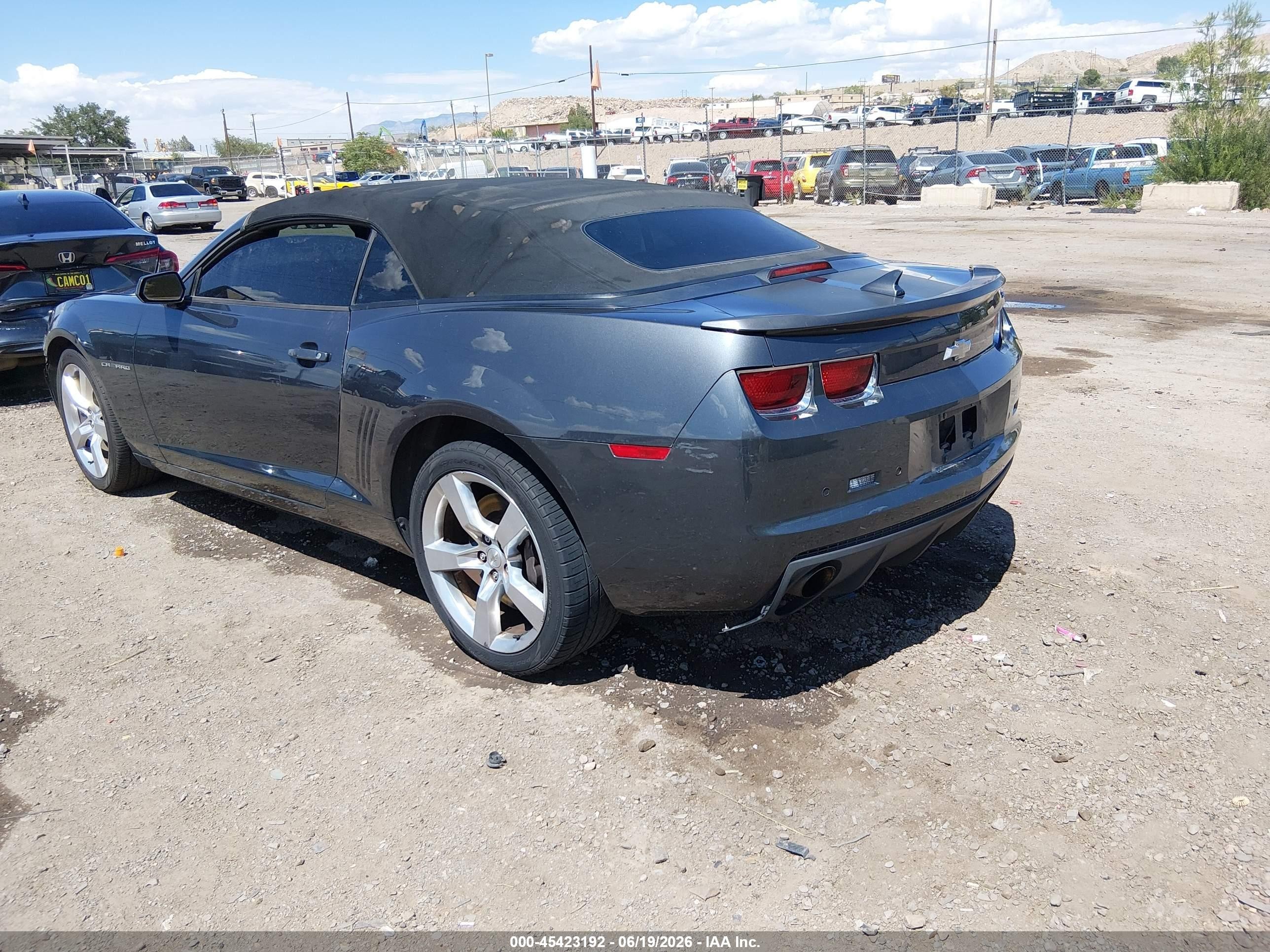 2011 Chevrolet Camaro 2ss Серый vin: 2G1FK3DJ1B9163475