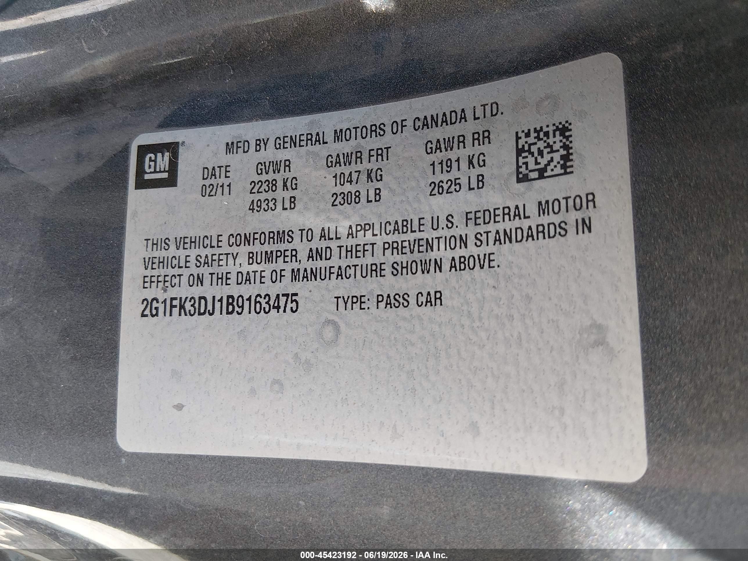 2011 Chevrolet Camaro 2ss Серый vin: 2G1FK3DJ1B9163475